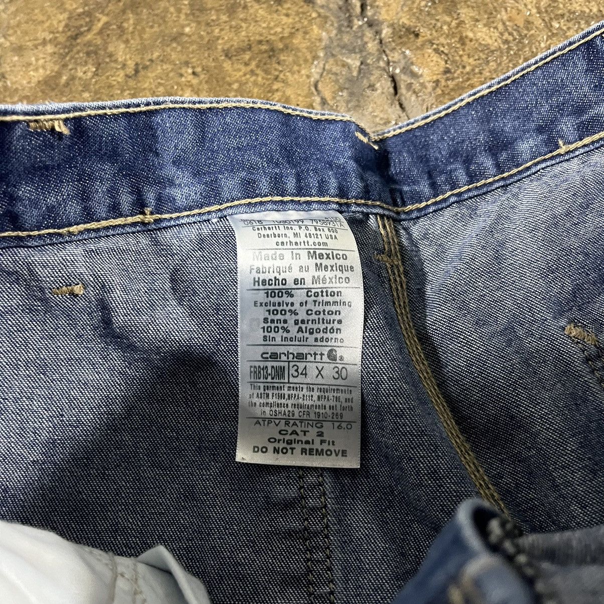 Carhartt × Vintage Crazy Vintage Carhartt Carpenter Jeans Baggy Workwear Skater Size US 33 - 8 Thumbnail