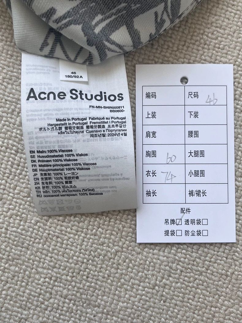 Acne Studios Acne Studios Casual short sleeve shirt with full printed bu Size US S / EU 44-46 / 1 - 5 Thumbnail