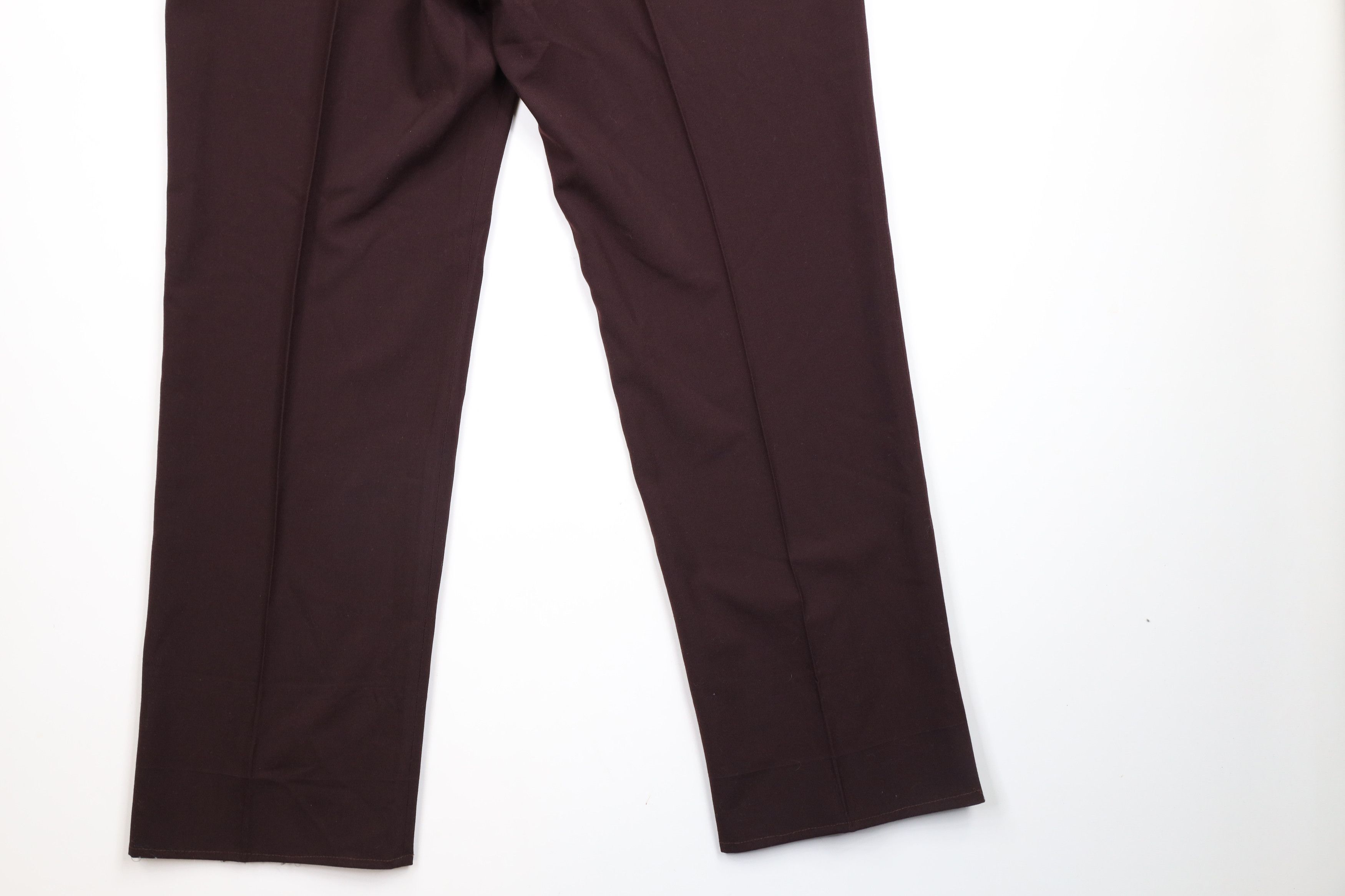 Vintage Vintage 70s Streetwear Bell Bottoms Chino Pants Burgundy USA Size US 40 / EU 56 - 12 Thumbnail