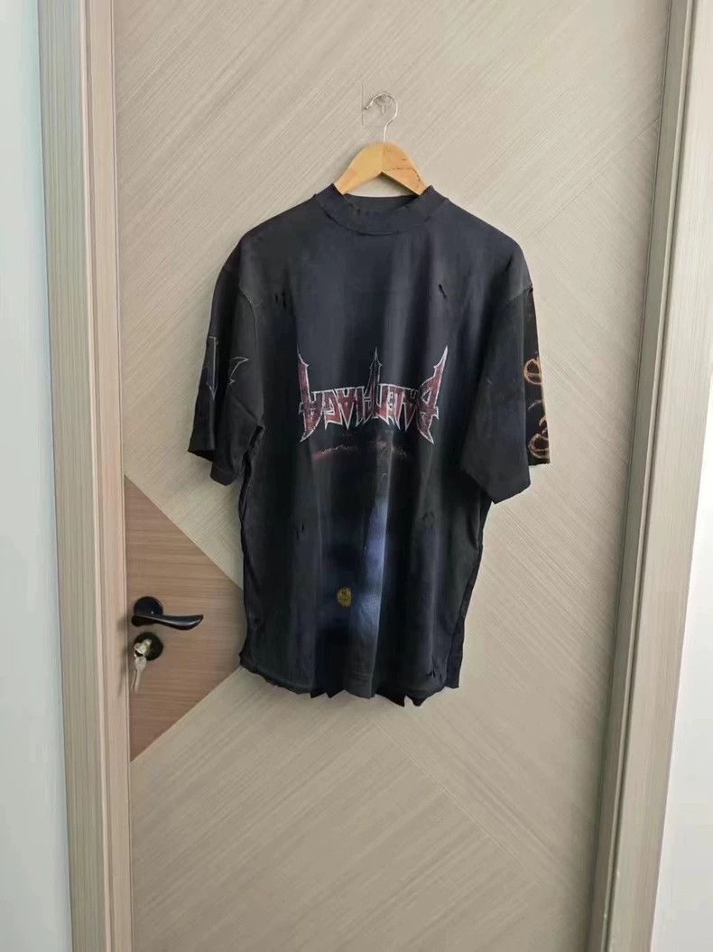 Balenciaga Balenciaga Eiffel Tower Flame T-shirt - dmc Size US S / EU 44-46 / 1 - 1 Thumbnail