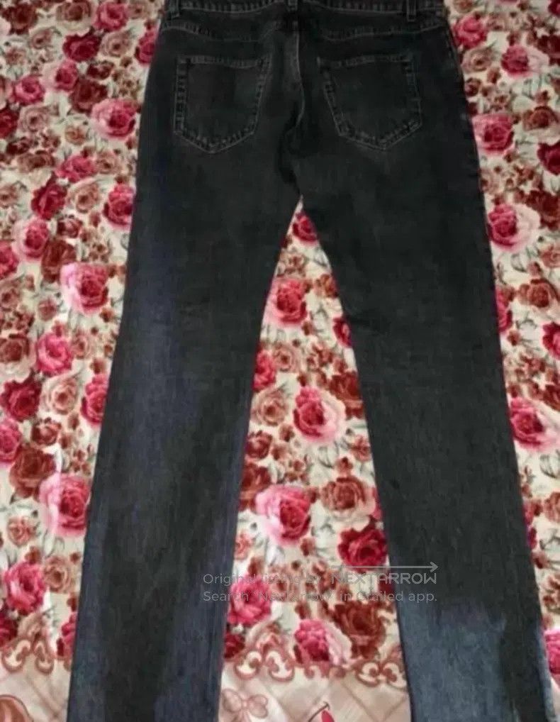 Saint Laurent Paris Saint Laurent Paris Classic Washed Asymmetrical Cut-Out De Size US 32 / EU 48 - 3 Thumbnail