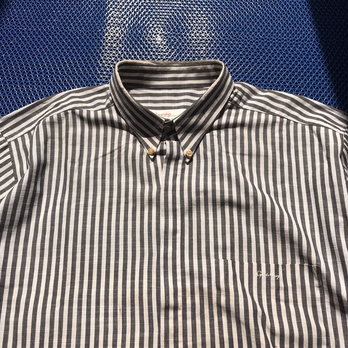Arrow × Vintage Vintage Ivy League Arrow Black White two tone stripes button Size US XL / EU 56 / 4 - 3 Thumbnail