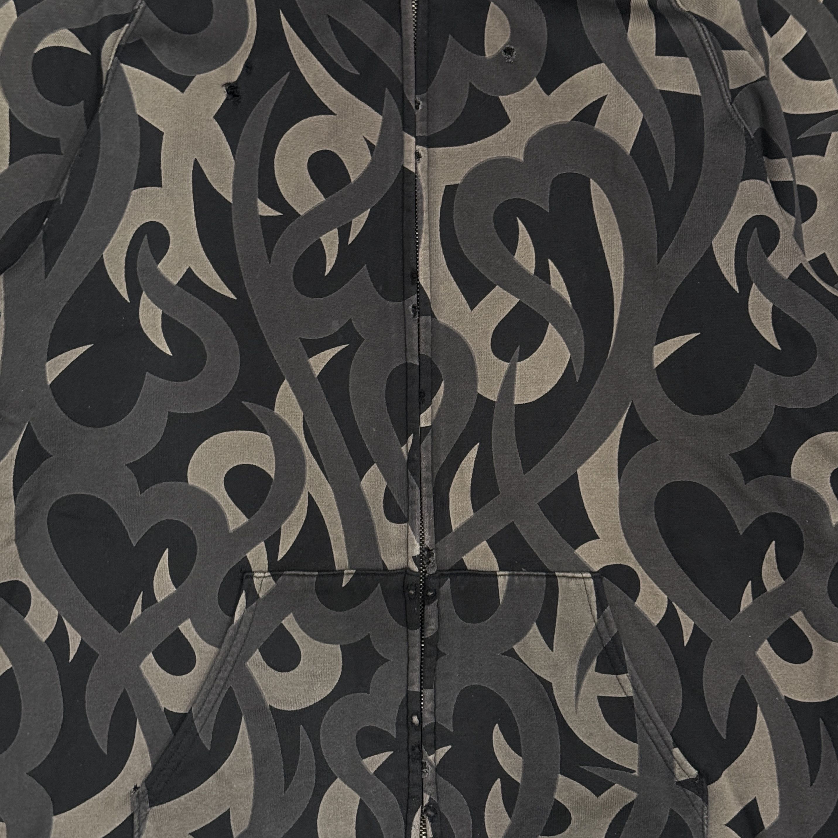 Number (N)ine × Takahiromiyashita The Soloist. Number (N)ine Tribal Heart Camo Zip up Size US L / EU 52-54 / 3 - 2 Thumbnail