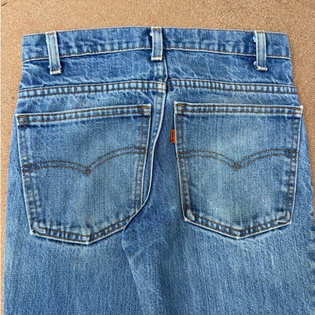 Levi's Vtg 80's Levi's 684 Orange Tab Bellbottom Flare Jeans 27x30 Size 27" / US 4 / IT 40 - 7 Thumbnail