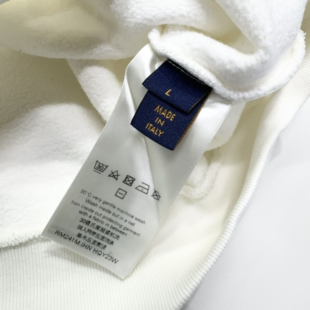 Louis Vuitton Louis Vuitton 2024 white cotton sweatshirt Size US L / EU 52-54 / 3 - 3 Thumbnail