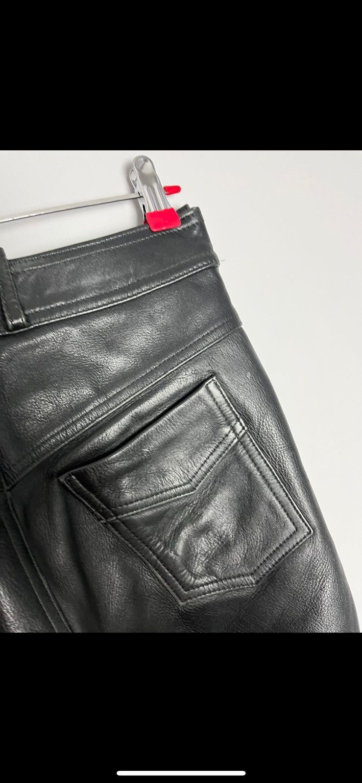 Leather Vintage leather pants motorcycle y2k Size US 28 / EU 44 - 11 Thumbnail
