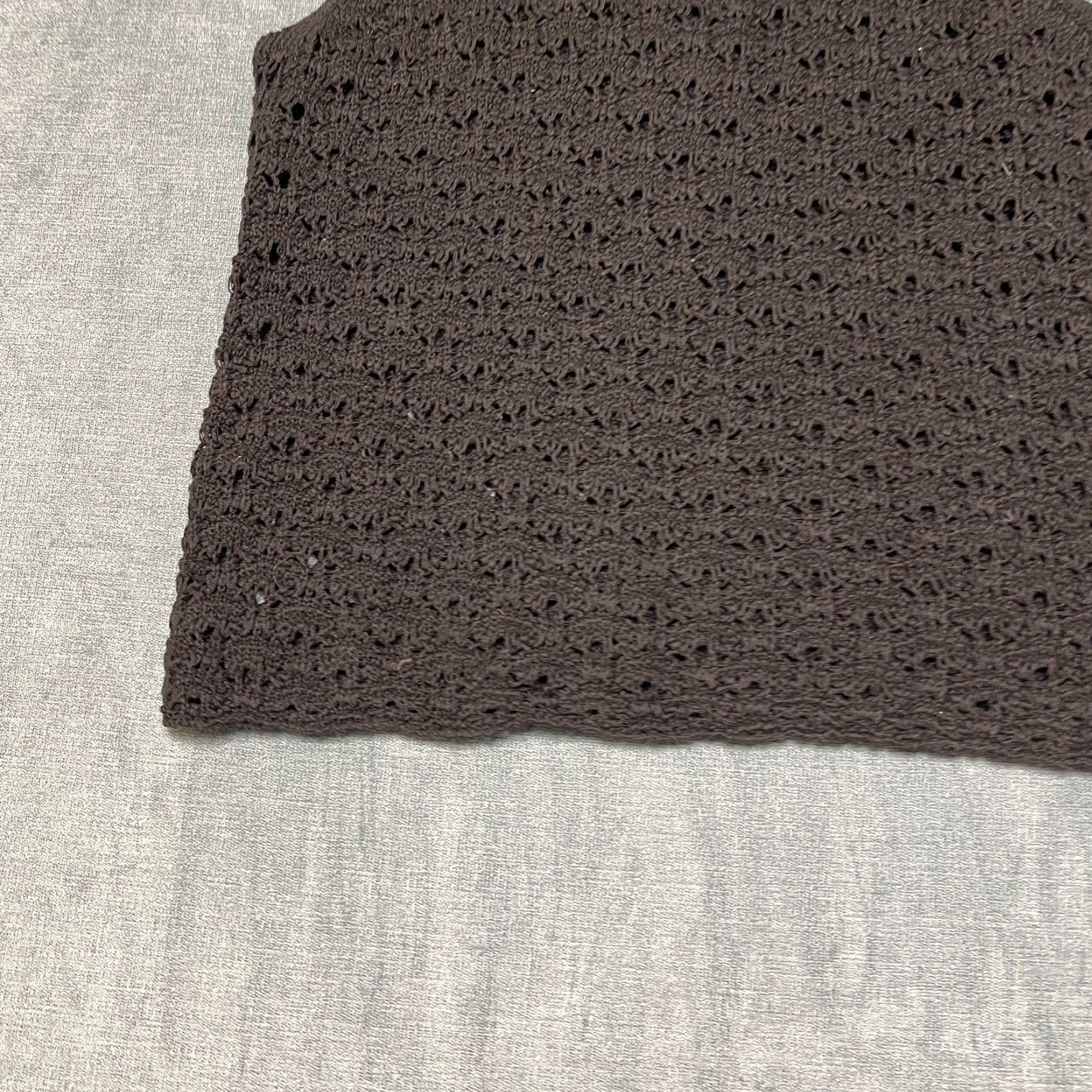 Vintage ROXY Crochet Knit Tank Top Womens M Black Round Neck Sleeveless Casual Winter Sweater Size M / US 6-8 / IT 42-44 - 3 Thumbnail