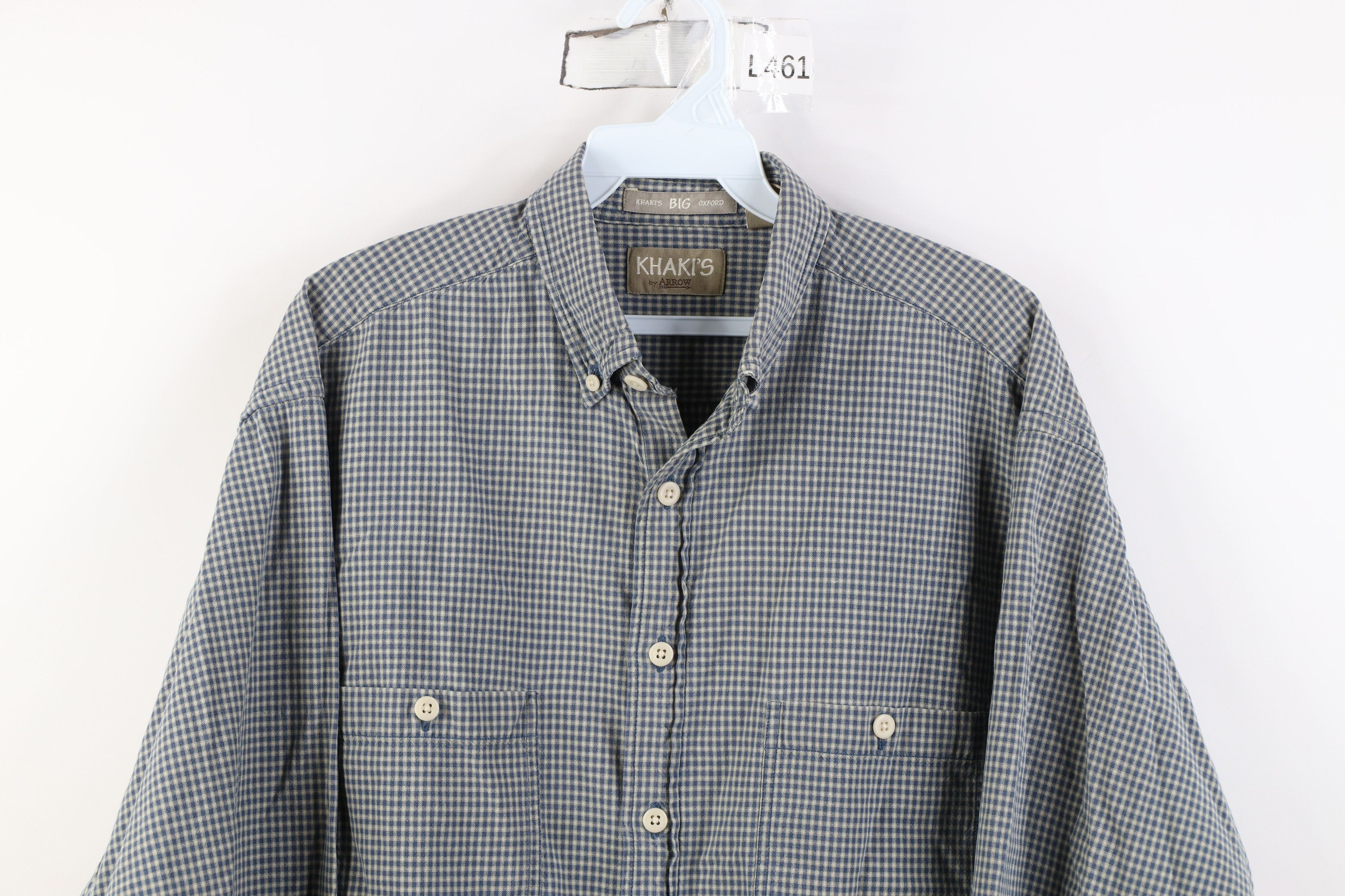 Vintage Vintage 90s Streetwear Oxford Collared Button Down Shirt Size US M / EU 48-50 / 2 - 2 Thumbnail