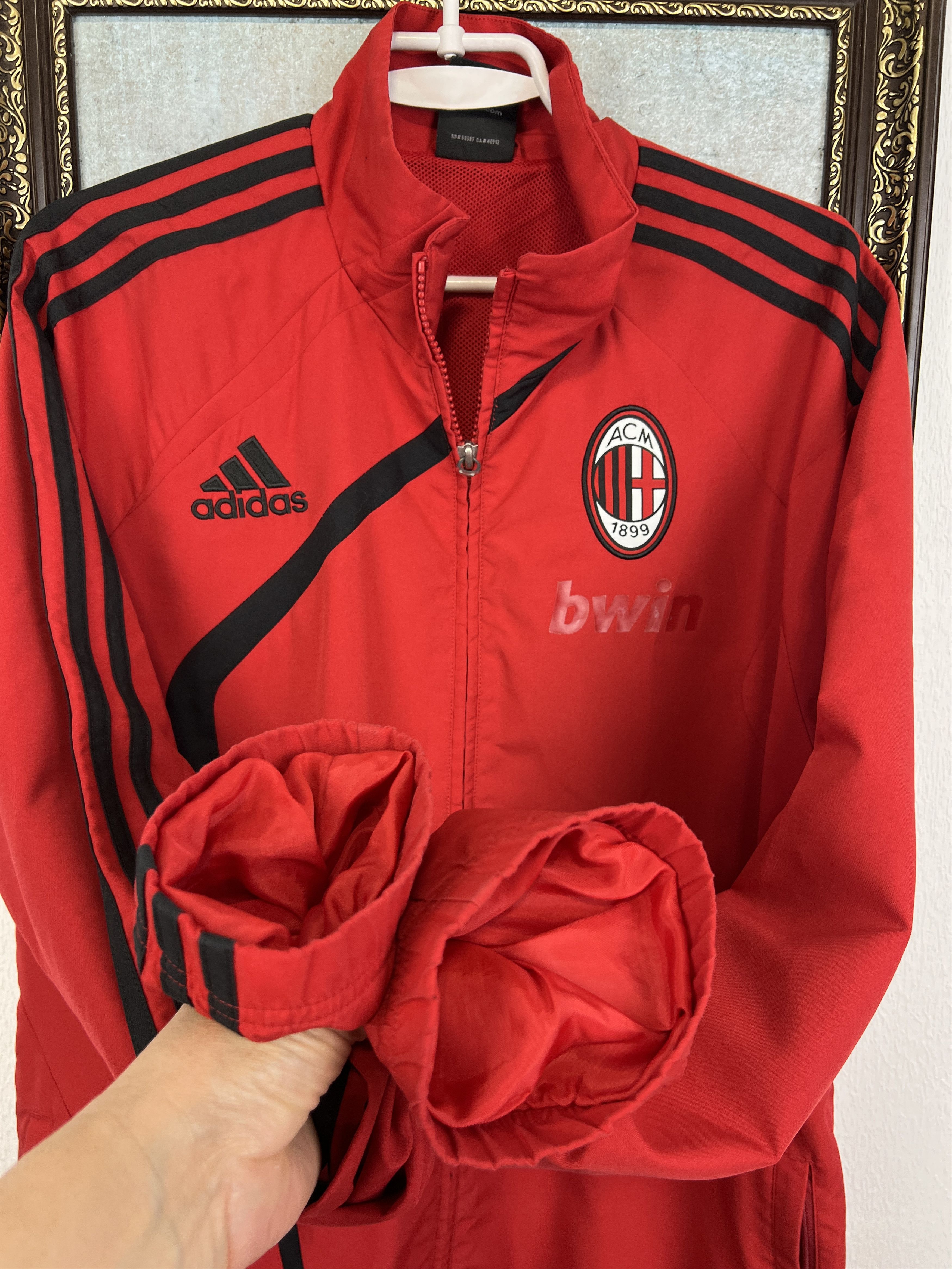 Adidas Adidas AC Milan Football Jacket Soccer Track Top Rare Size US M / EU 48-50 / 2 - 6 Thumbnail
