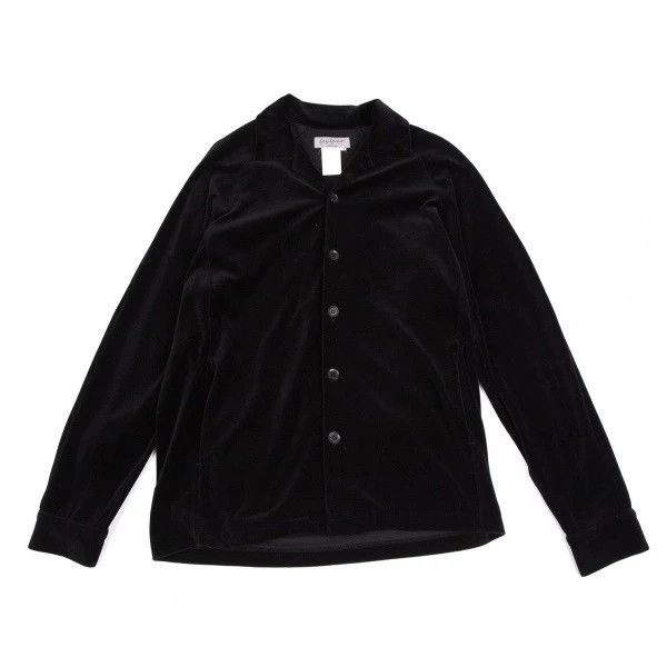 Yohji Yamamoto Yohji Yamamoto Black velvet shirt jacket Size US L / EU 52-54 / 3 - 1 Thumbnail