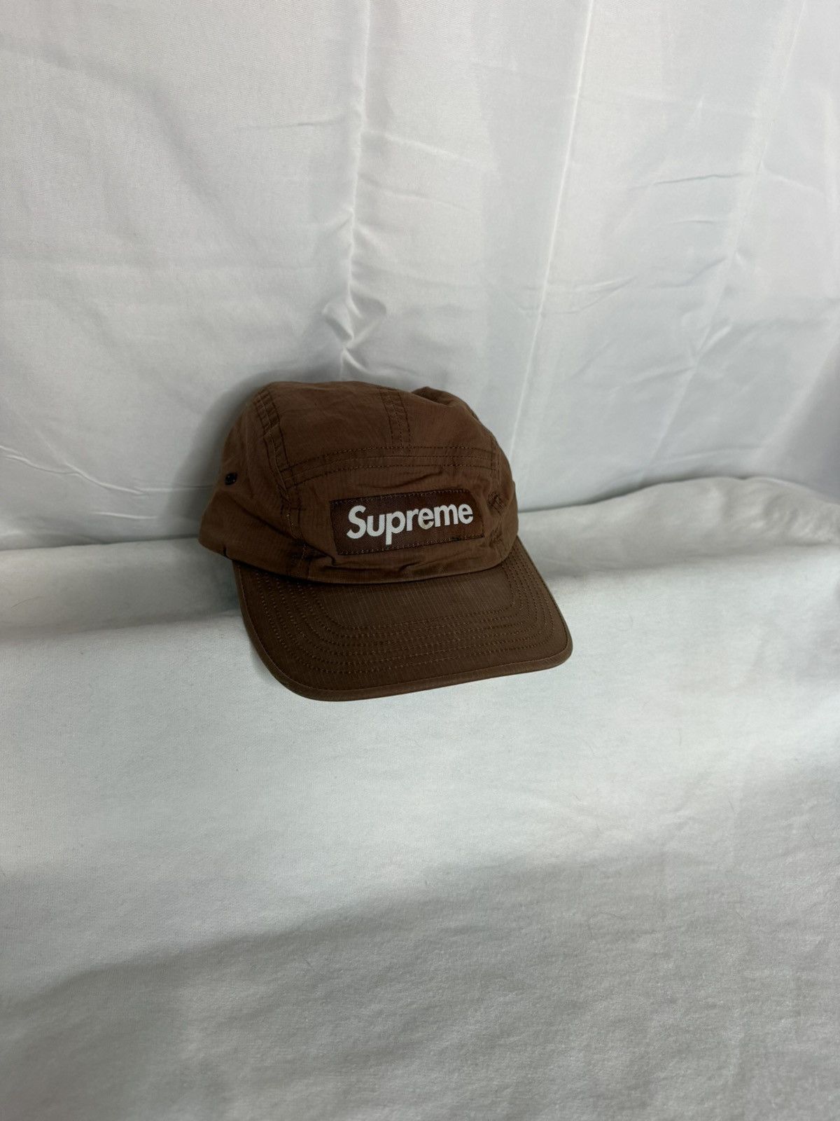 Supreme 5 Panel Adjustable Cap Hat Brown Size ONE SIZE - 1 Thumbnail