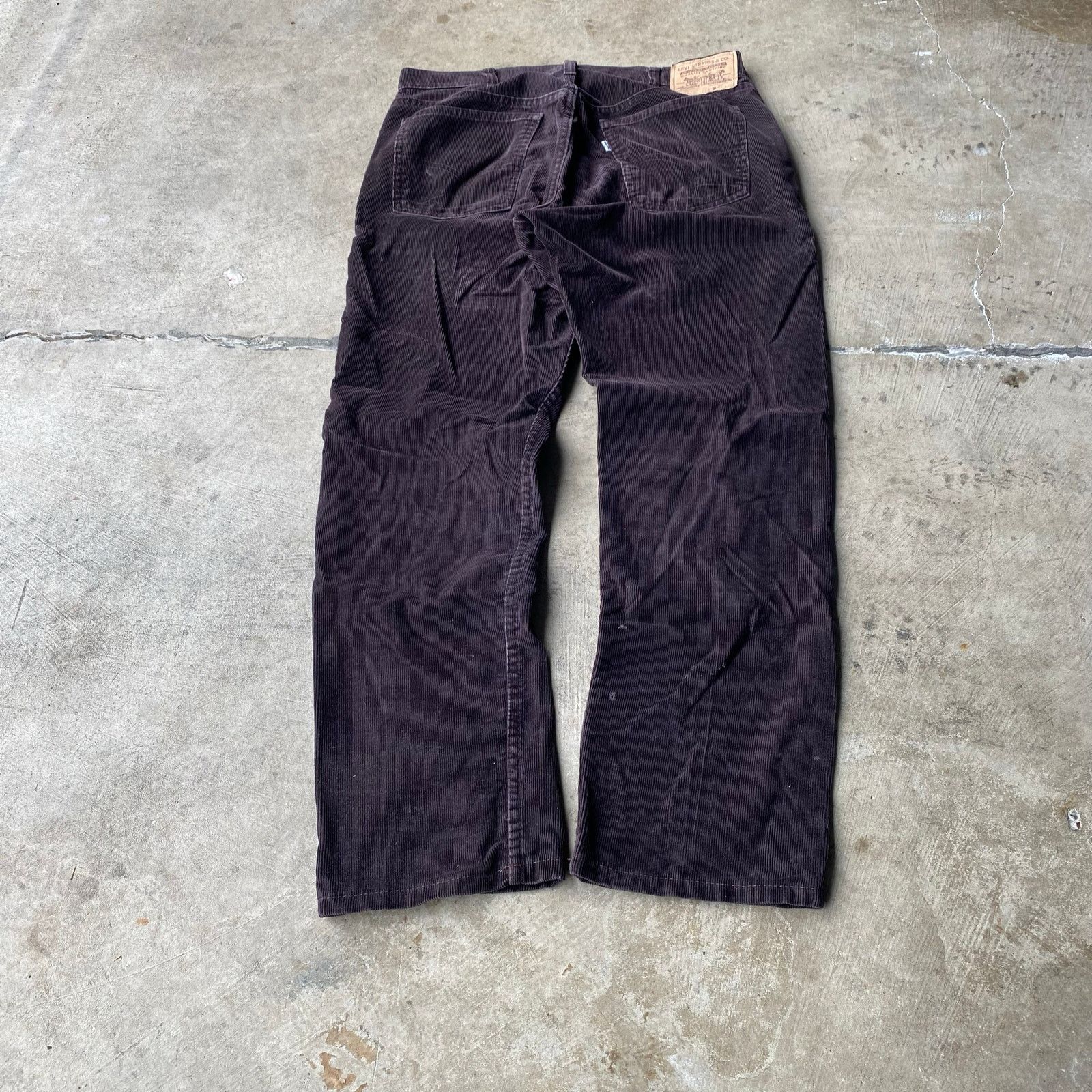 Vintage VINTAGE BROWN LEVIS WHITE TAB CORDUROY PANTS 70S 33X30 Size US 33 - 8 Thumbnail