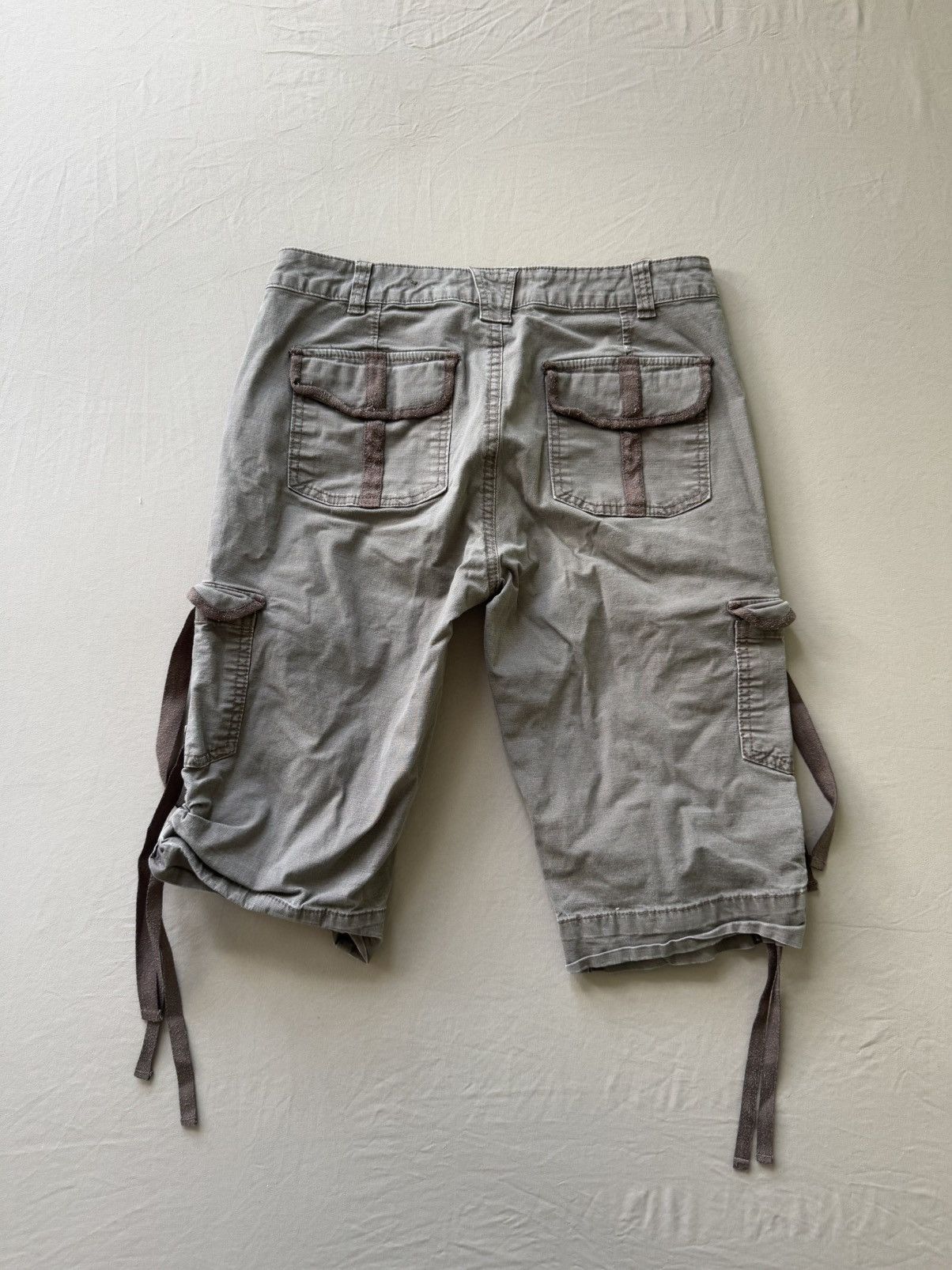 Other Grunge Y2K Duplex Low Rise Bermuda Cargo Shorts Size 28" / US 6 / IT 42 - 2 Thumbnail