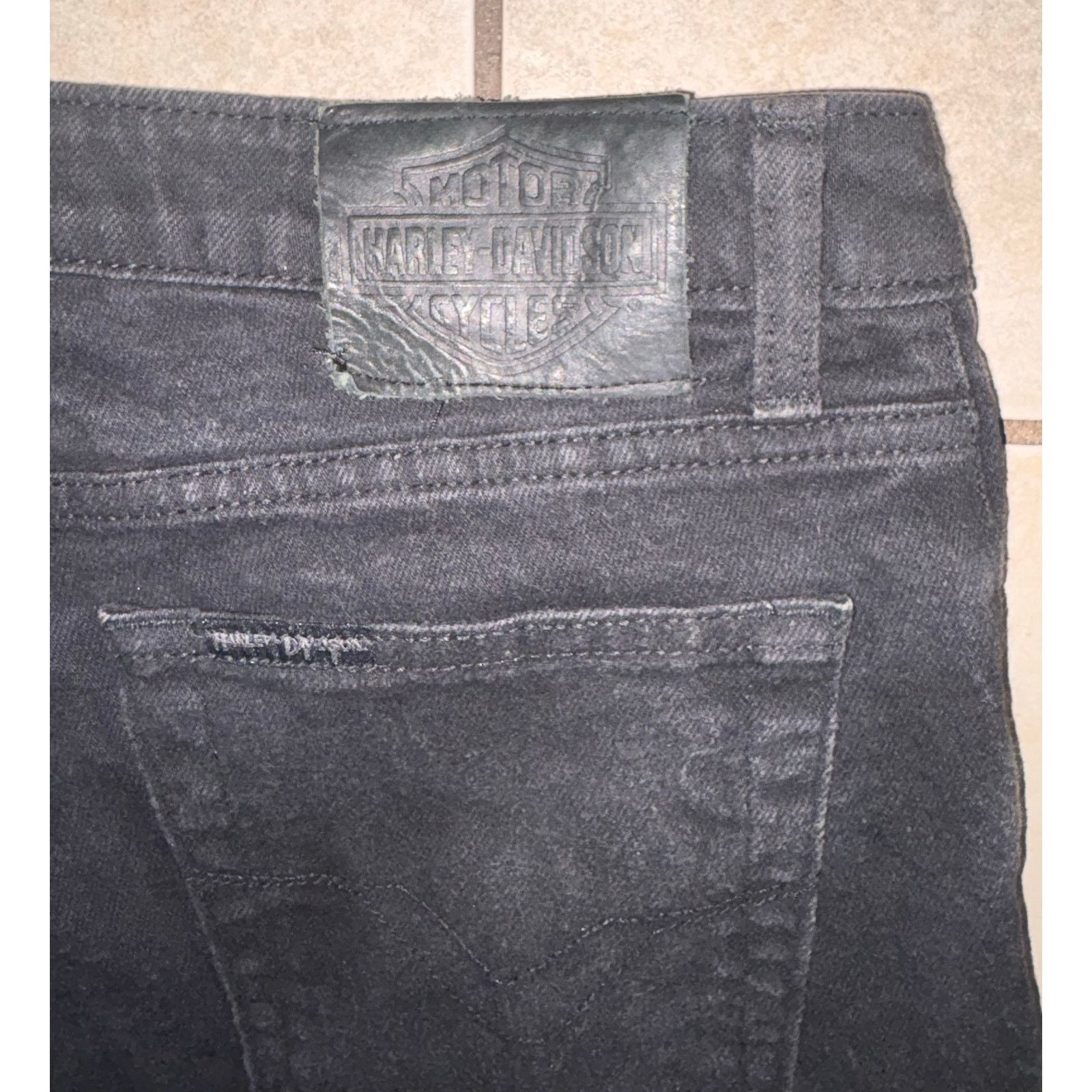 Harley Davidson Vintage Harley Davidson black jeans women’s 12 bootcut Size 34" / US 12 / IT 48 - 5 Thumbnail