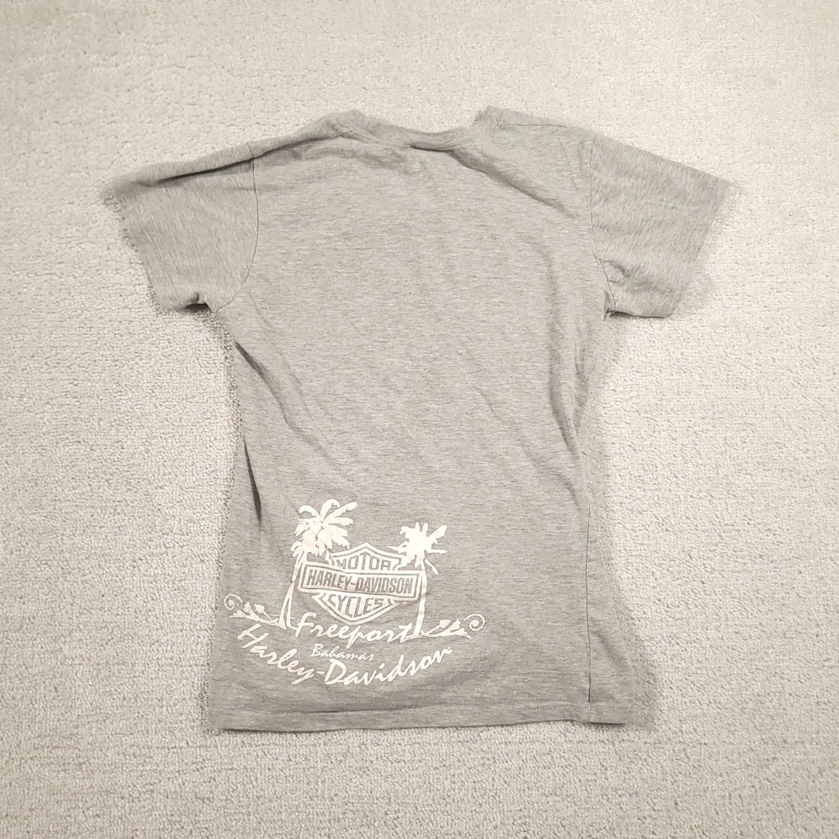 Harley Davidson Harley-Davidson Shirt Womens M Motorcycle Gray Short Sleeve Size M / US 6-8 / IT 42-44 - 7 Thumbnail