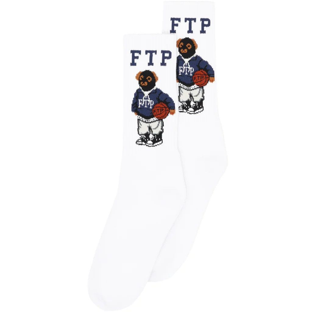 Fuck The Population FTP BEAR SOCKS (WHITE) Size ONE SIZE - 1 Thumbnail
