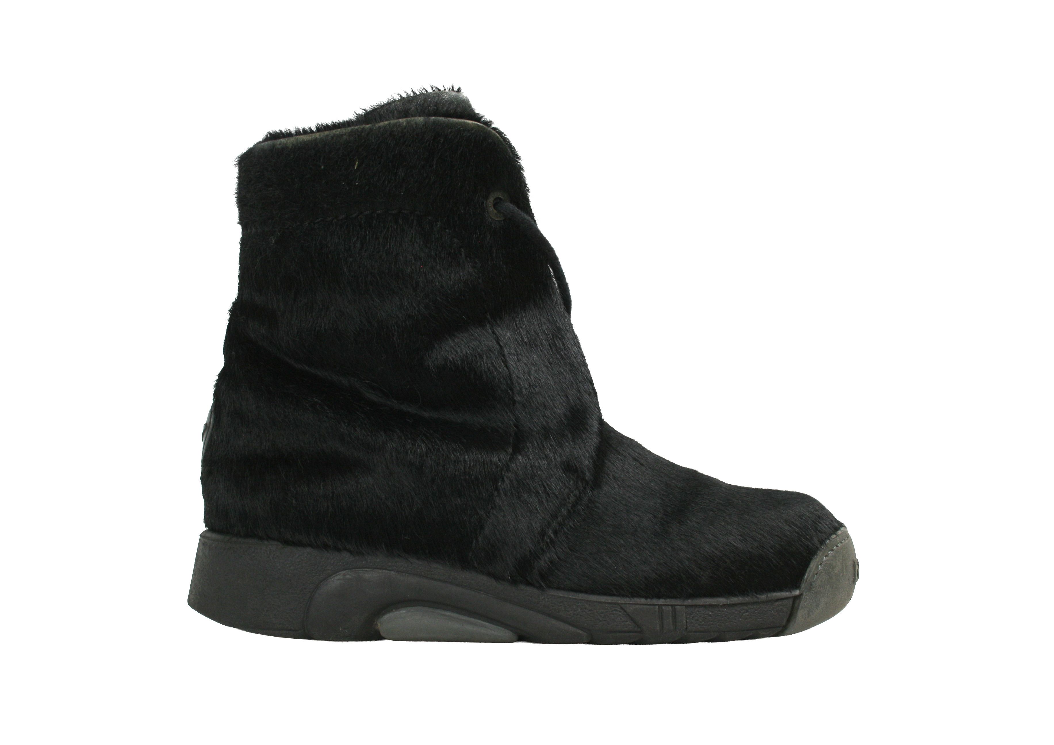 Japanese Brand Bumper 00S Chewbacca Y2K Pony Hair Fur Laced Boots Vintage Size US 9 / IT 39 - 1 Thumbnail