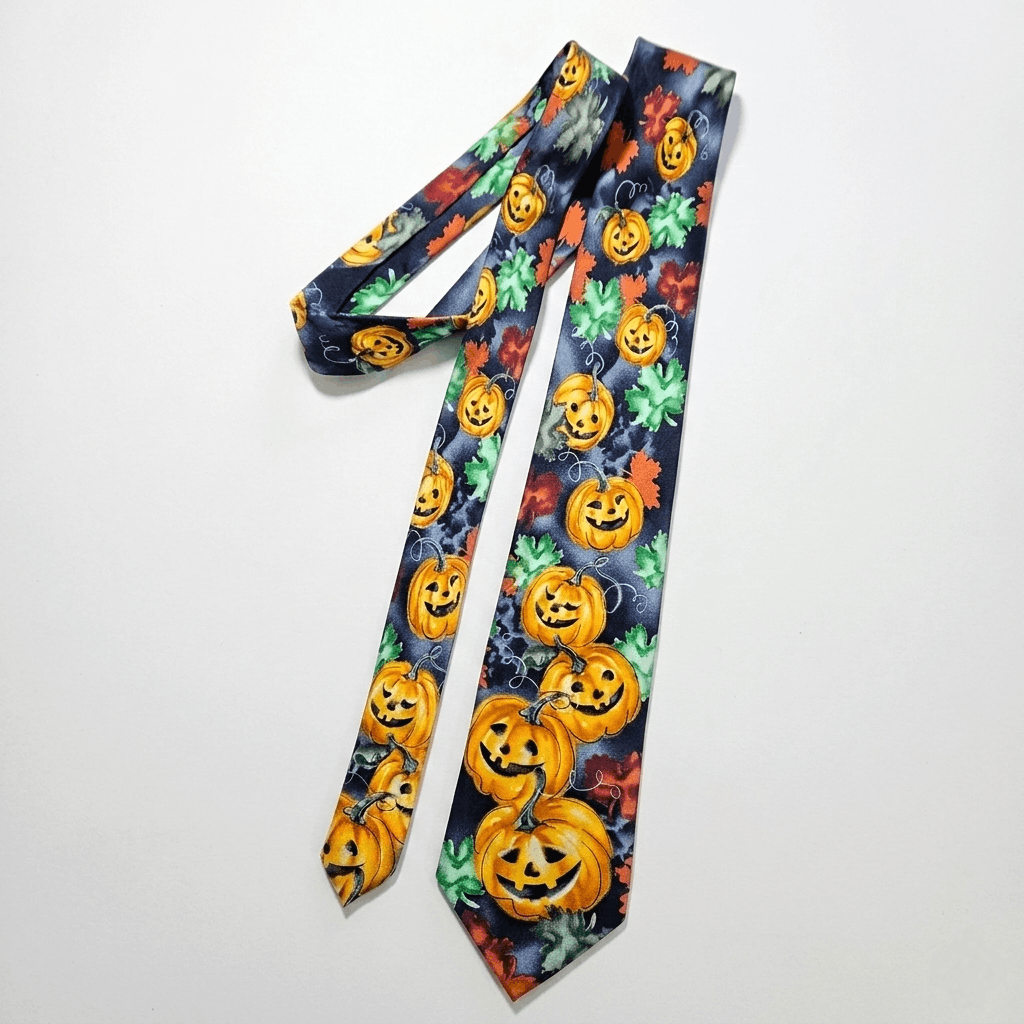 Other J.Garcia 60x3.5" Tie 100% Silk Halloween Autumn Pumpkin Size ONE SIZE - 3 Thumbnail
