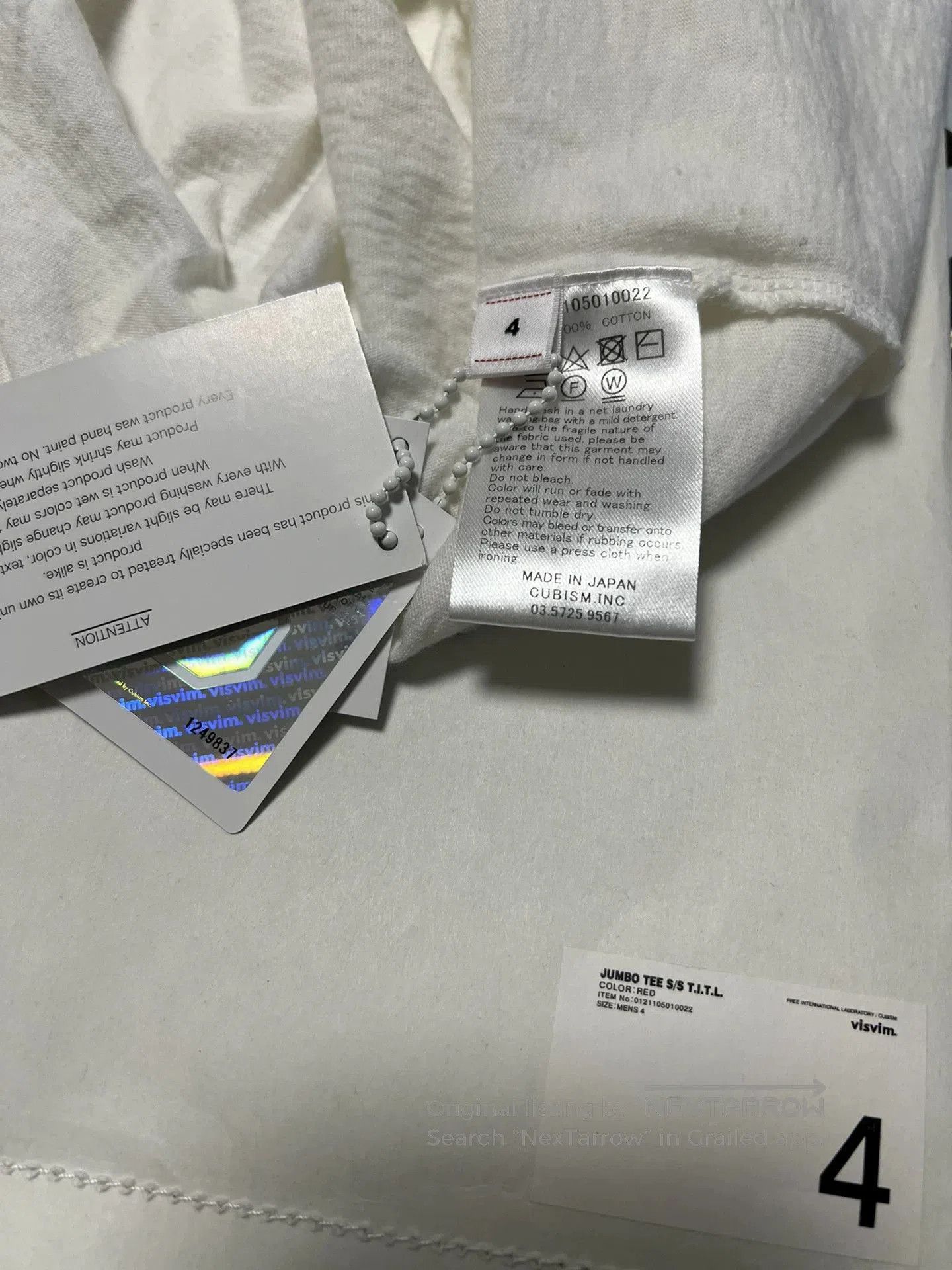 Visvim visvim 21ss jumbo tee t.i.t.l. Size US XL / EU 56 / 4 - 7 Thumbnail