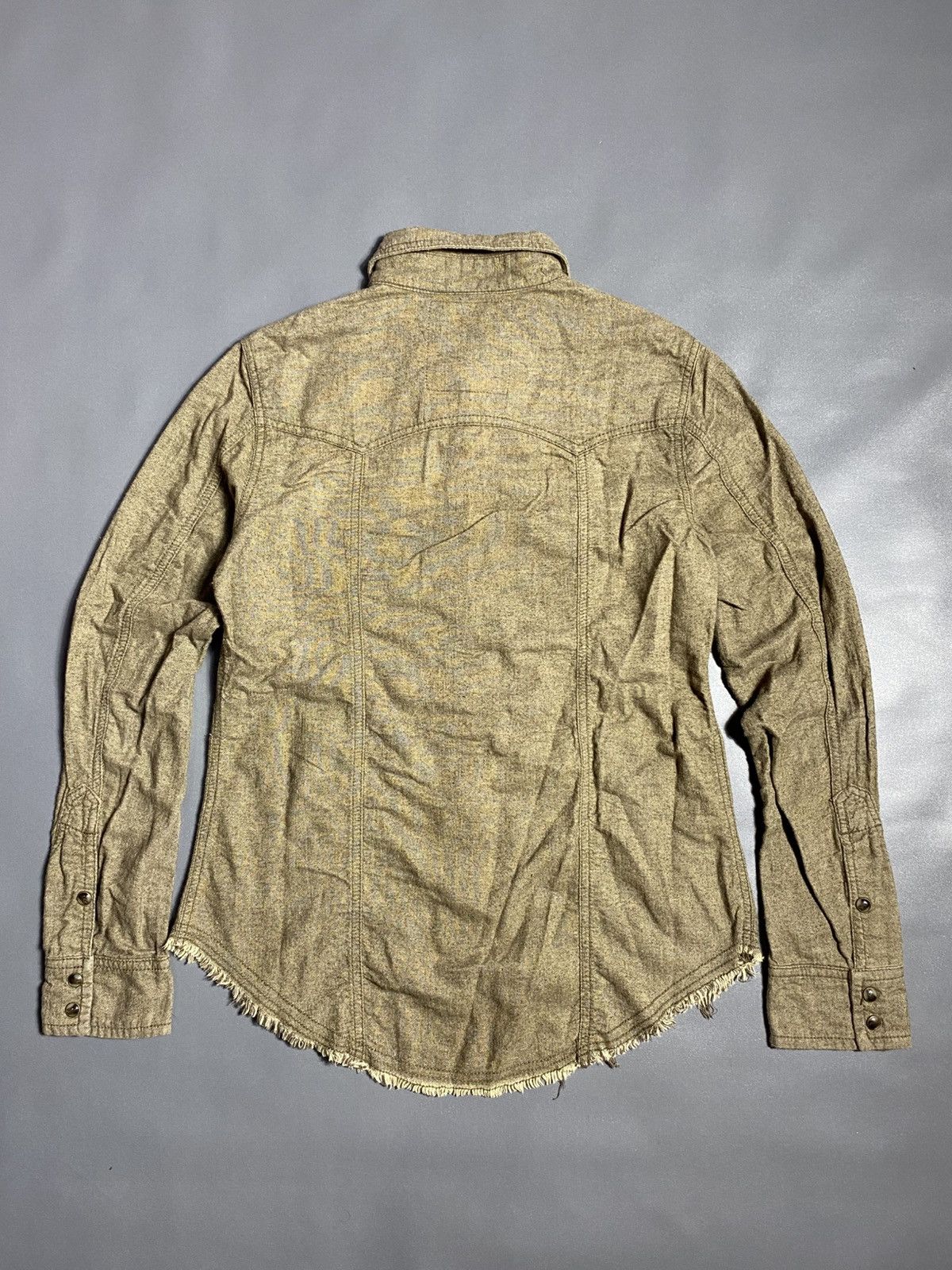 GOA GOA Distressed Button Up Western Shirt Size US S / EU 44-46 / 1 - 5 Thumbnail