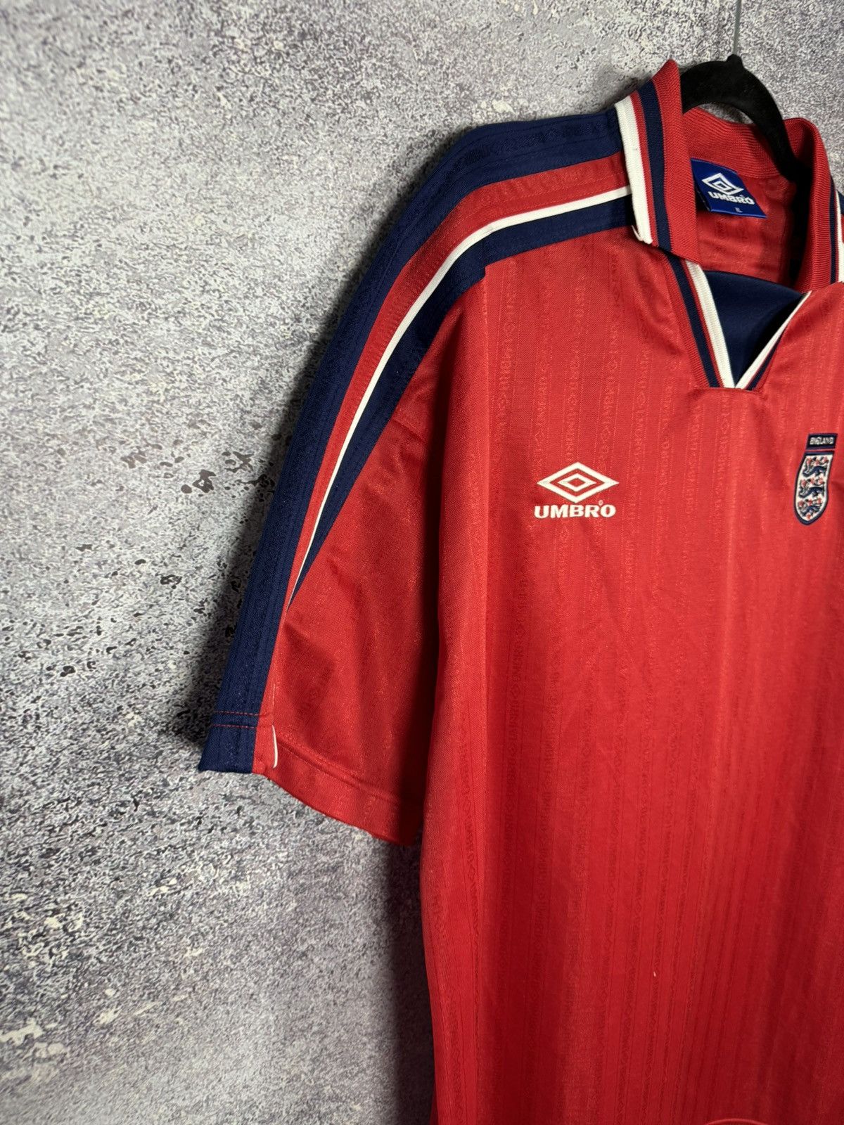 Umbro 90’s England National Team 1992 Umbro Soccer Jersey Size US XL / EU 56 / 4 - 5 Thumbnail