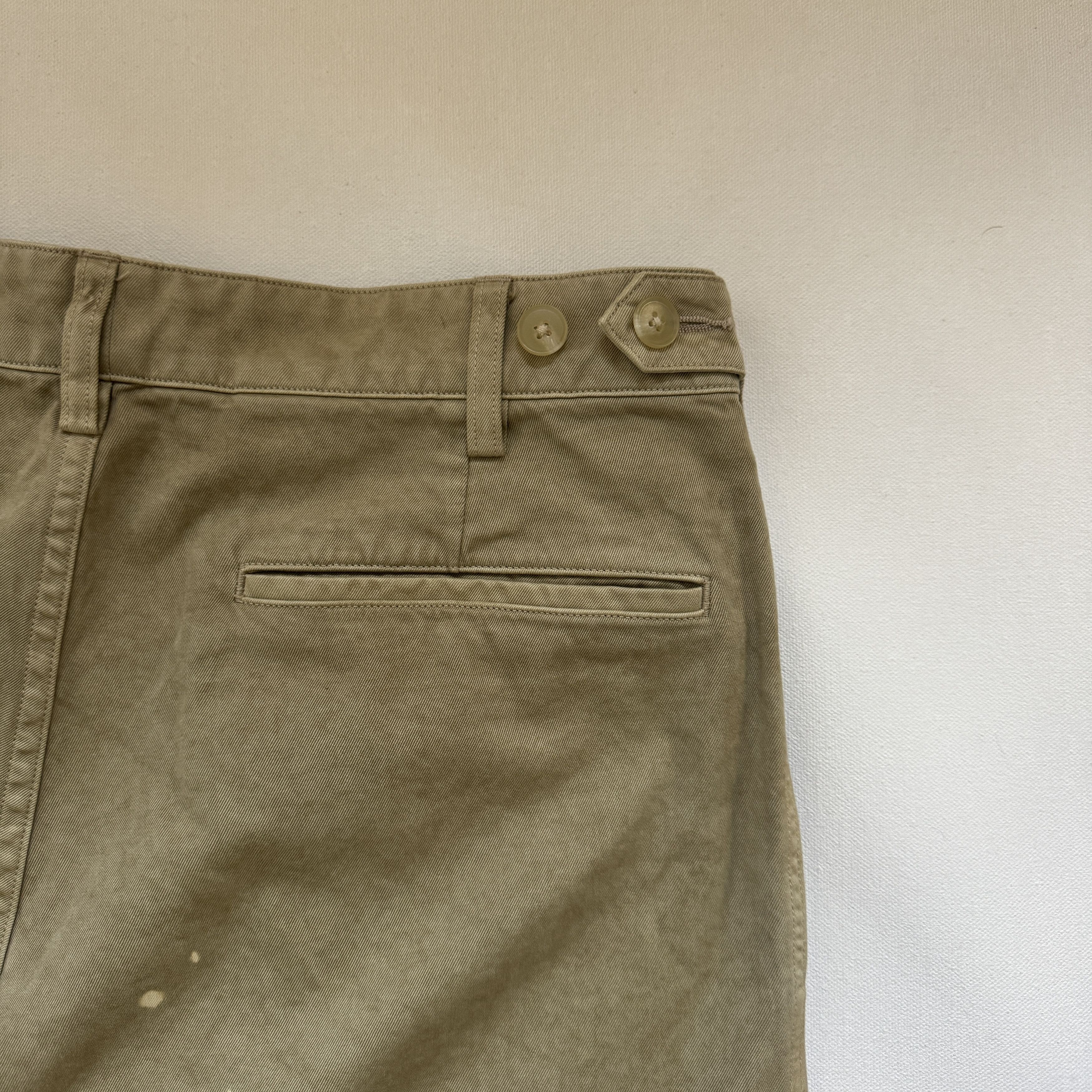 Auralee AURALEE Garment-Dyed Finx Light Chino One-Tuck Wide Pants Size US 32 / EU 48 - 5 Thumbnail