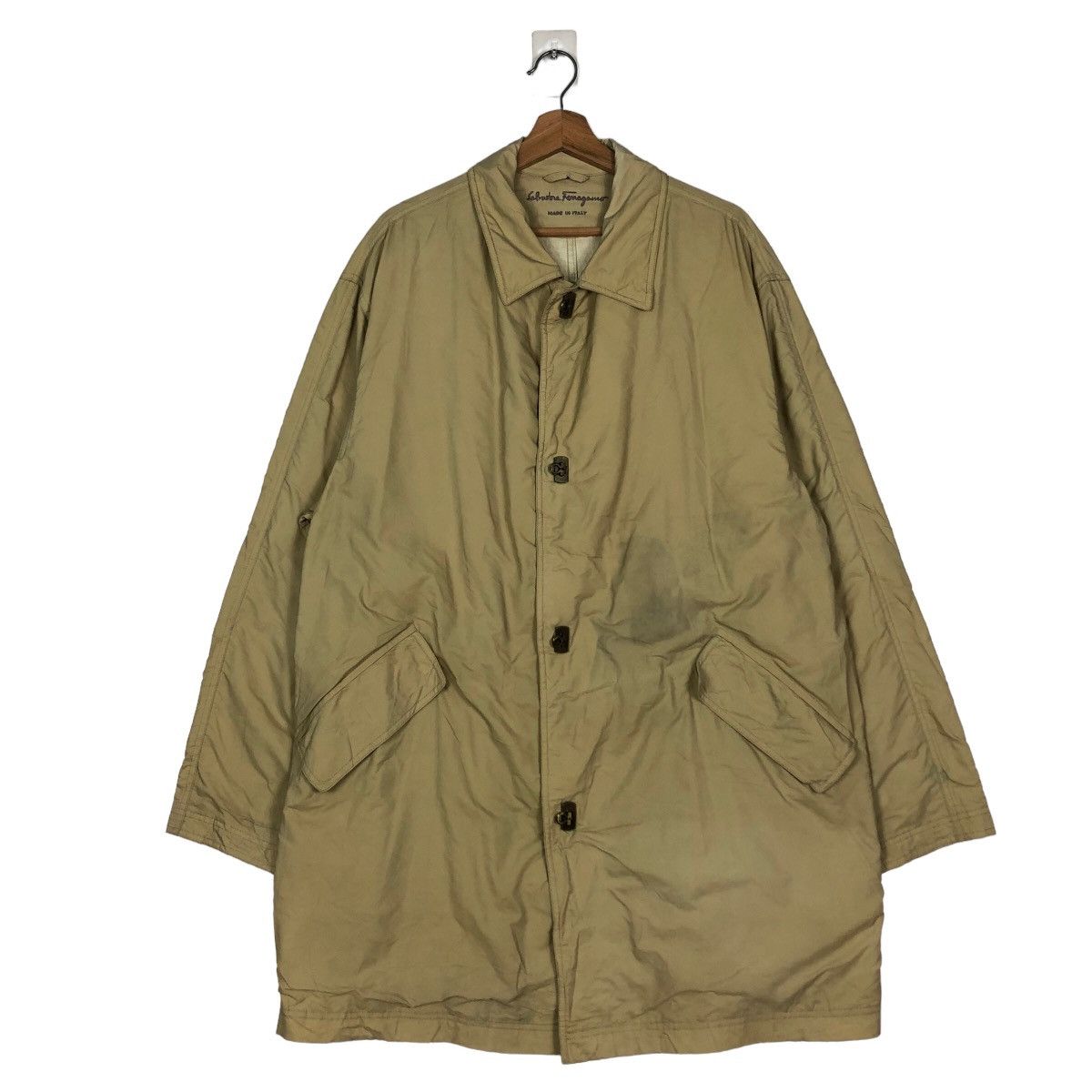 Japanese Brand 🔥Biker Parka Wax Jacket Salvatore Ferragamo Italy Size US M / EU 48-50 / 2 - 1 Thumbnail