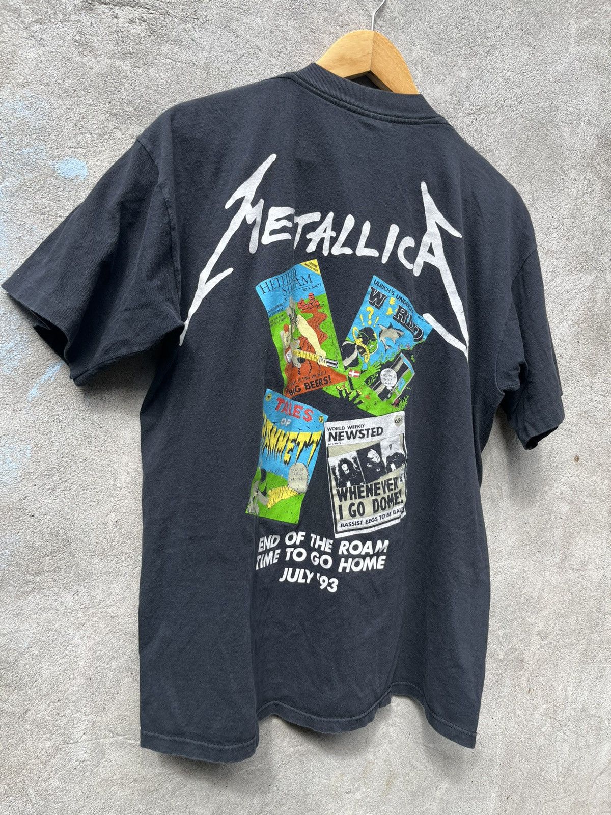 Vintage Vintage 1993 Rare Metallica Passport Crew Size US L / EU 52-54 / 3 - 4 Thumbnail