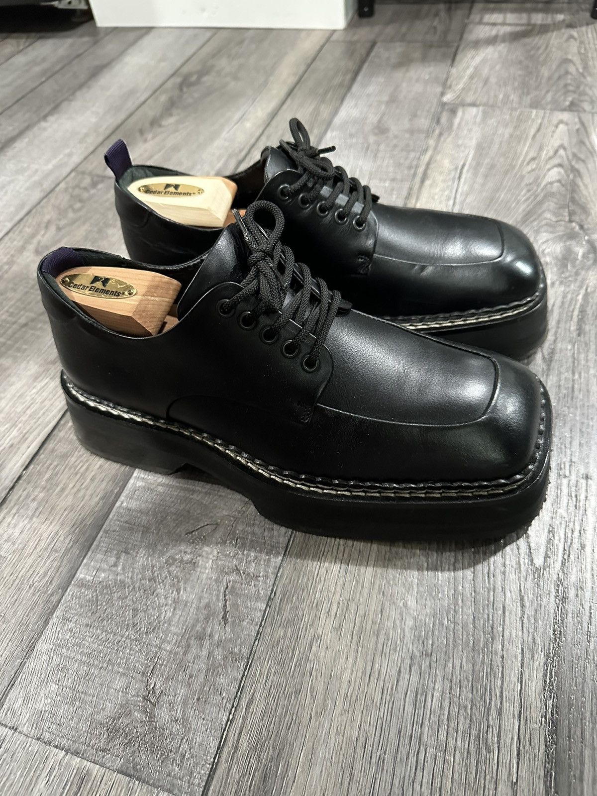 film Trække på med sig Eytys Eytys Phoenix Leather Derby Shoes sz 40 | Grailed