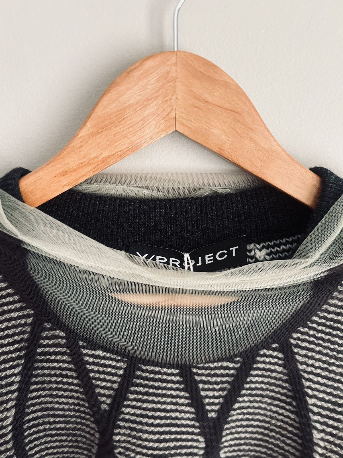 Y/Project Y/Project FW2019 Double Layer Mesh Overlay Sweater Size US M / EU 48-50 / 2 - 3 Thumbnail