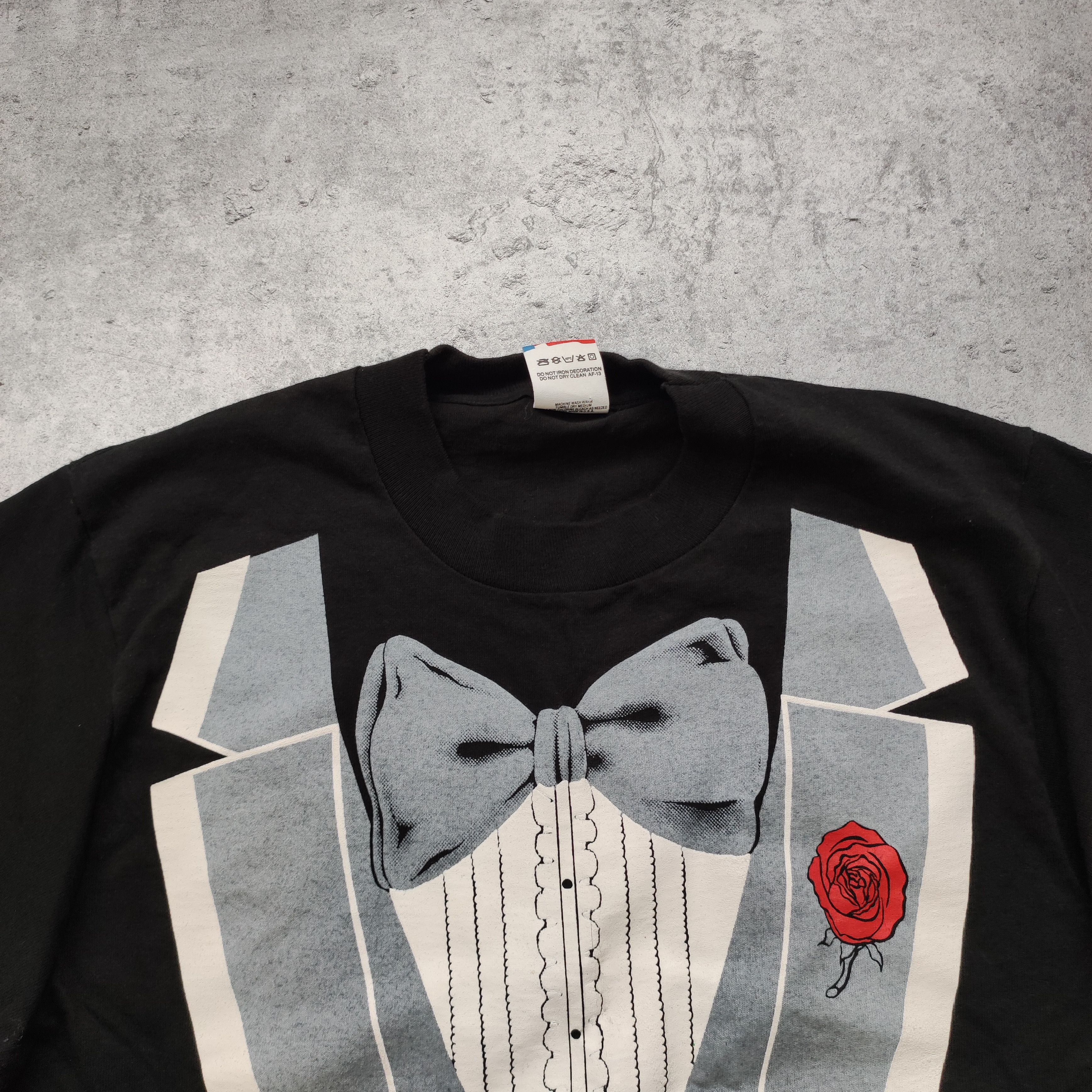Vintage Vintage RARE Fotl 80s Black Tuxedo Promo Tee Size US M / EU 48-50 / 2 - 5 Thumbnail