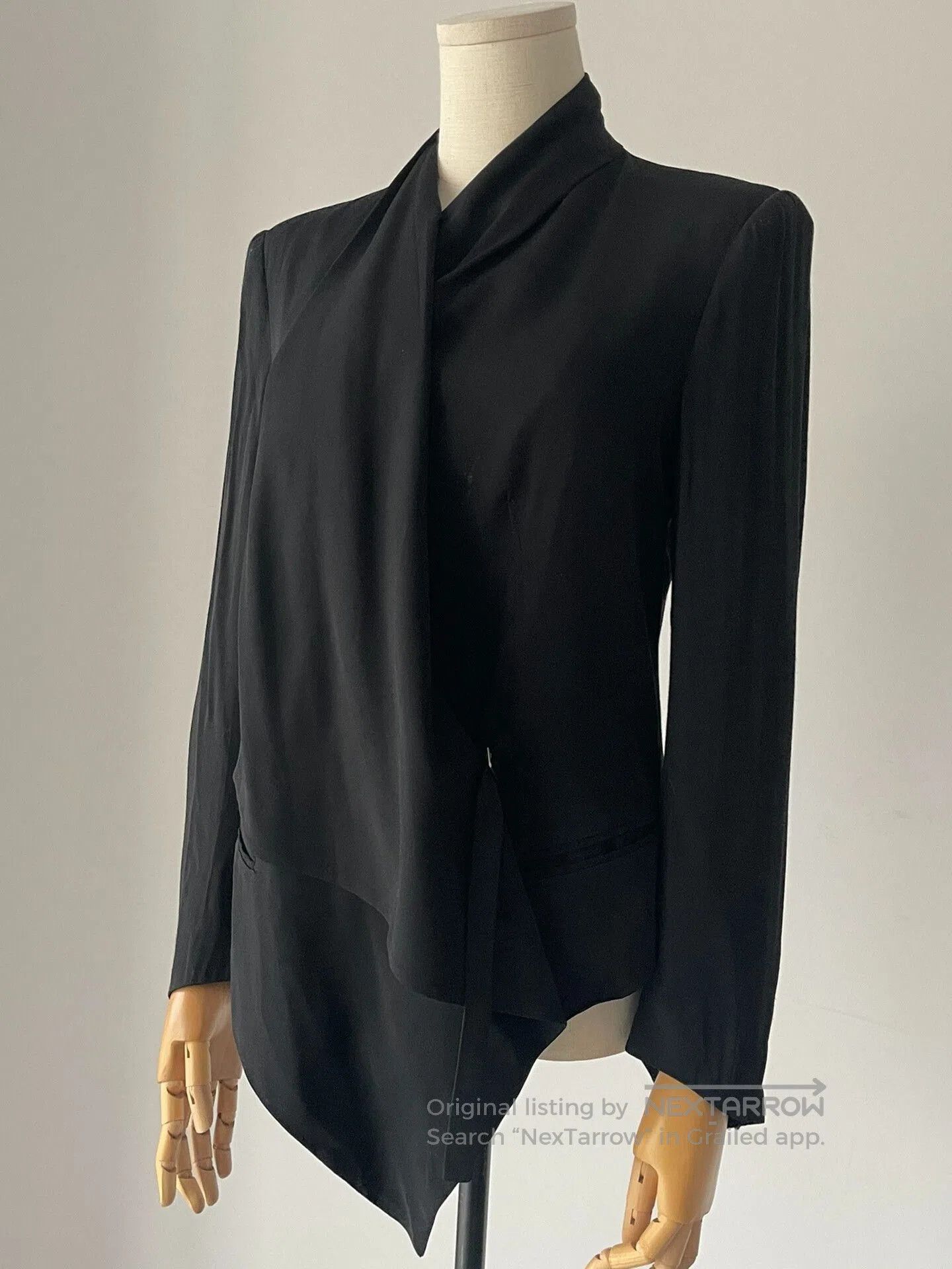 Helmut Lang Helmut Lang Asymmetrical Jacket Blazer. Size XL / US 12-14 / IT 48-50 - 2 Thumbnail