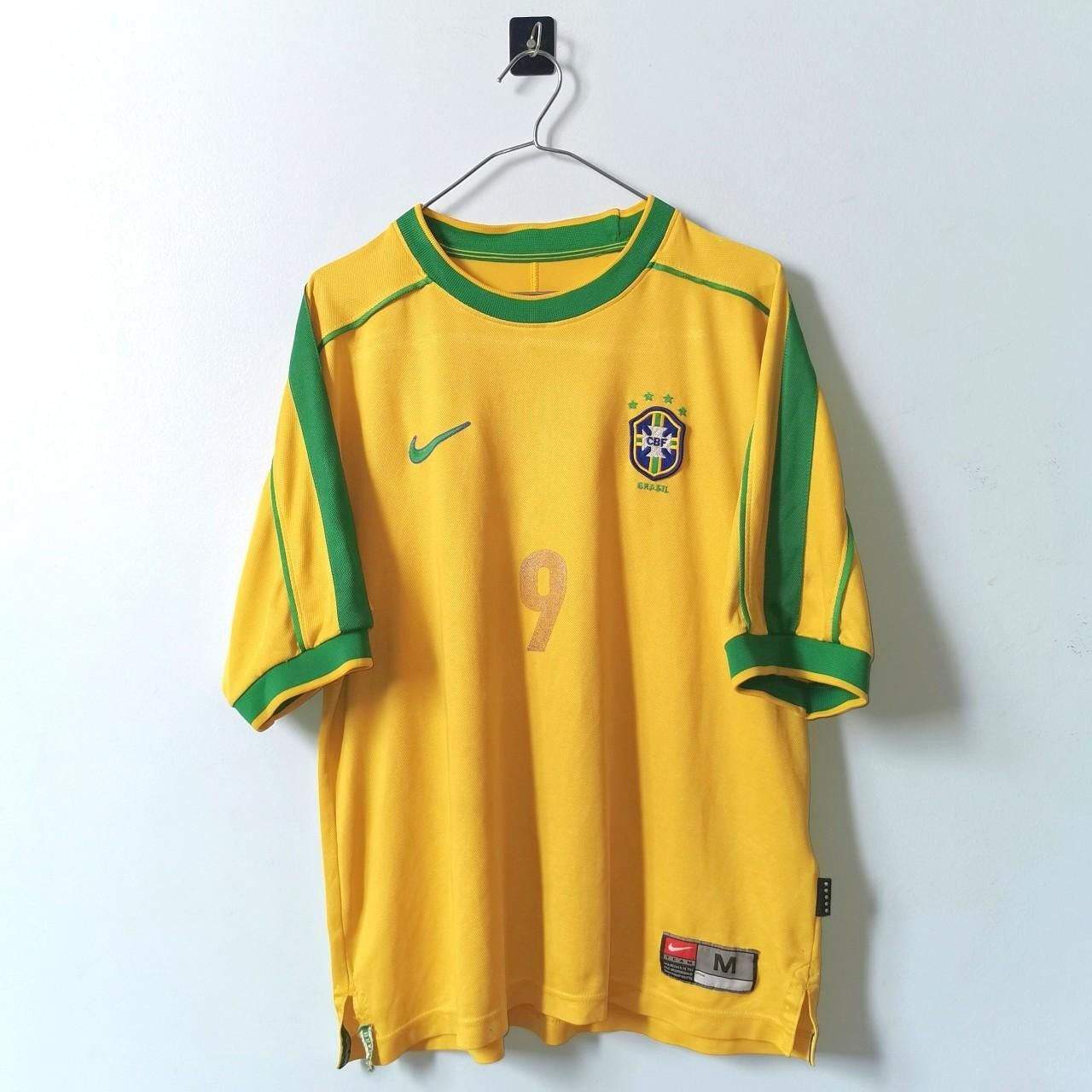 Nike Fc Brazil 1998 1999 Home Shirt Jersey Size US M / EU 48-50 / 2 - 2 Thumbnail