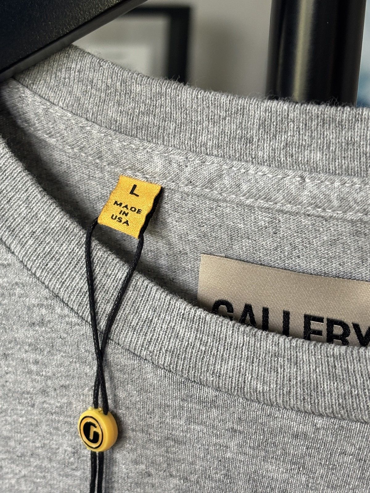 Gallery Dept. GALLERY DEPT LONG SLEEVE NEON GREEN LOGO TEE Size US L / EU 52-54 / 3 - 9 Thumbnail