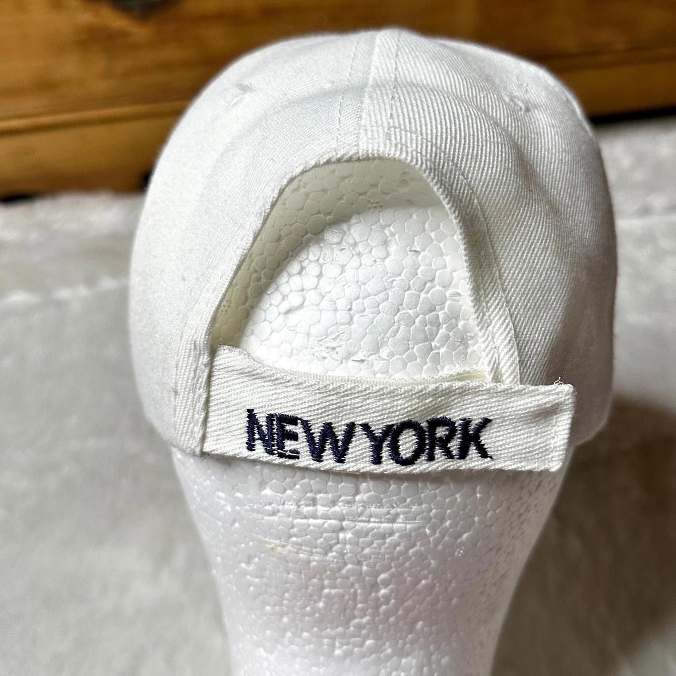 Designer New York Embroidered Cap White Unisex Adjustable Strap OS Size ONE SIZE - 6 Thumbnail
