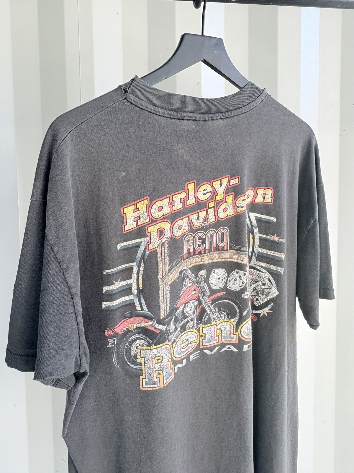Harley Davidson Sun Faded Short Sleeve Shirt Thrashed Size US XL / EU 56 / 4 - 5 Thumbnail