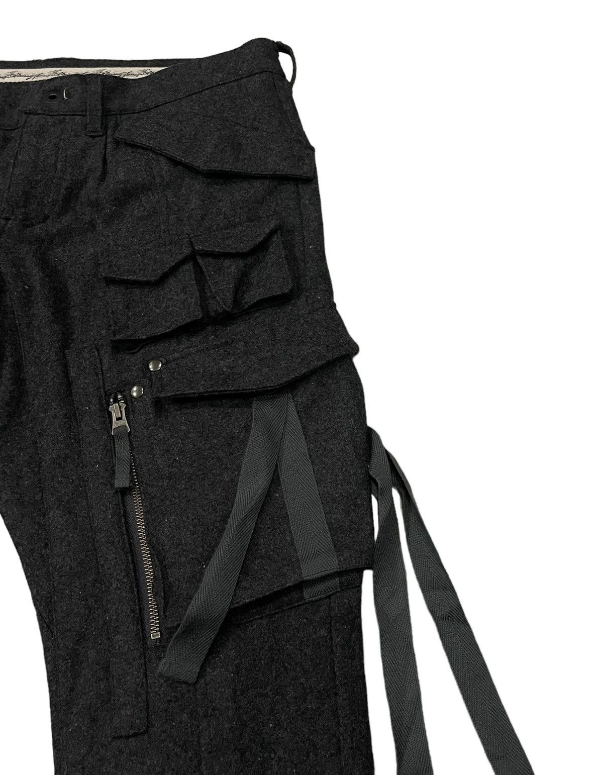 Tornado Mart Vintage Tornado Mart Bondage Cargo Tactical Wool Pants Size US 33 - 2 Thumbnail
