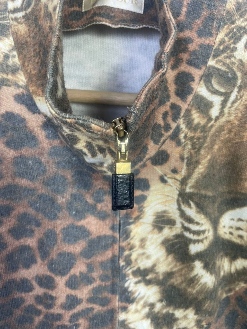 Designer Vintage Leopard Designed Jacket Size M / US 6-8 / IT 42-44 - 3 Thumbnail