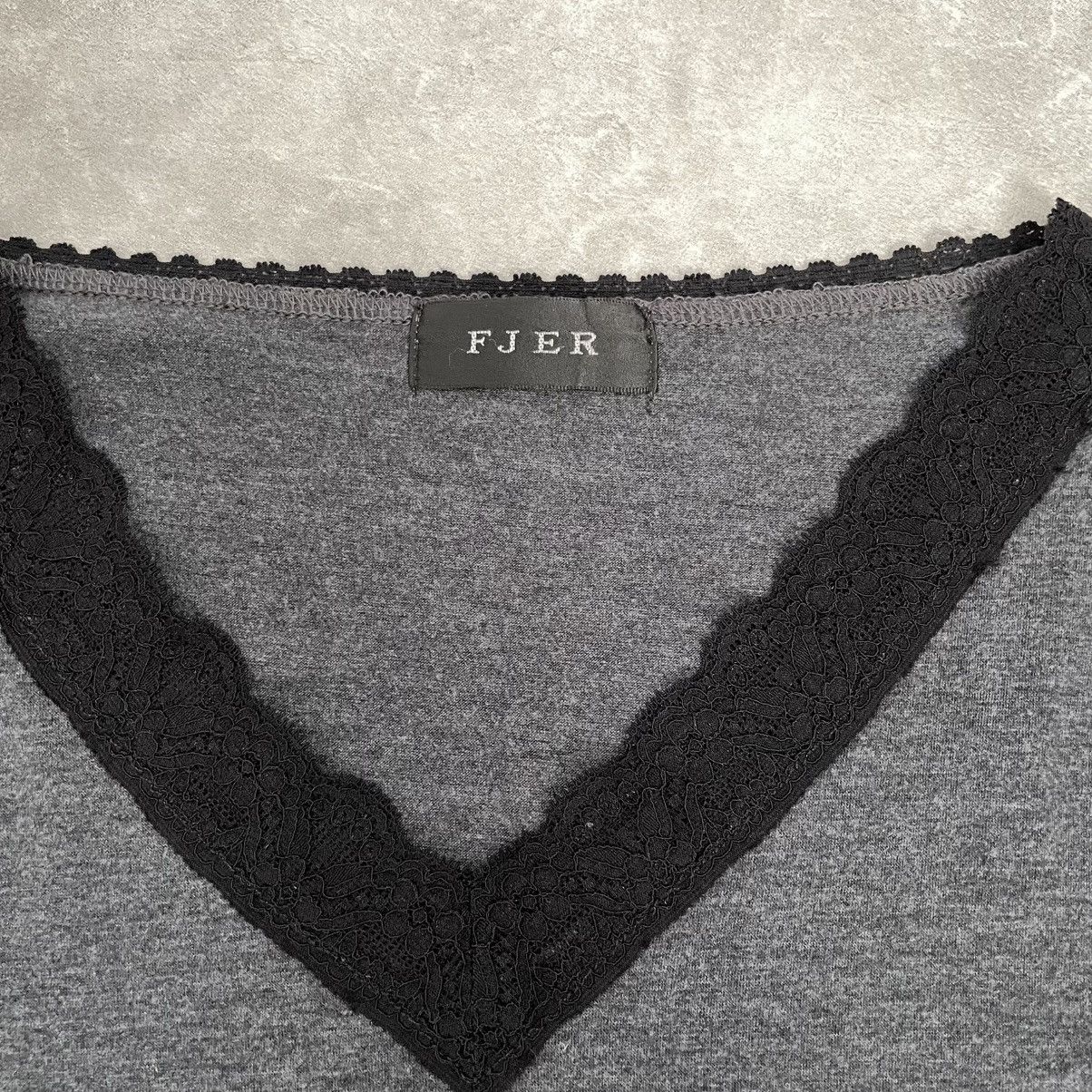 If Six Was Nine × Japanese Brand × Le Grande Bleu (L.G.B.) Fjer woman printed longsleeve punk goth styled Size S / US 4 / IT 40 - 4 Thumbnail
