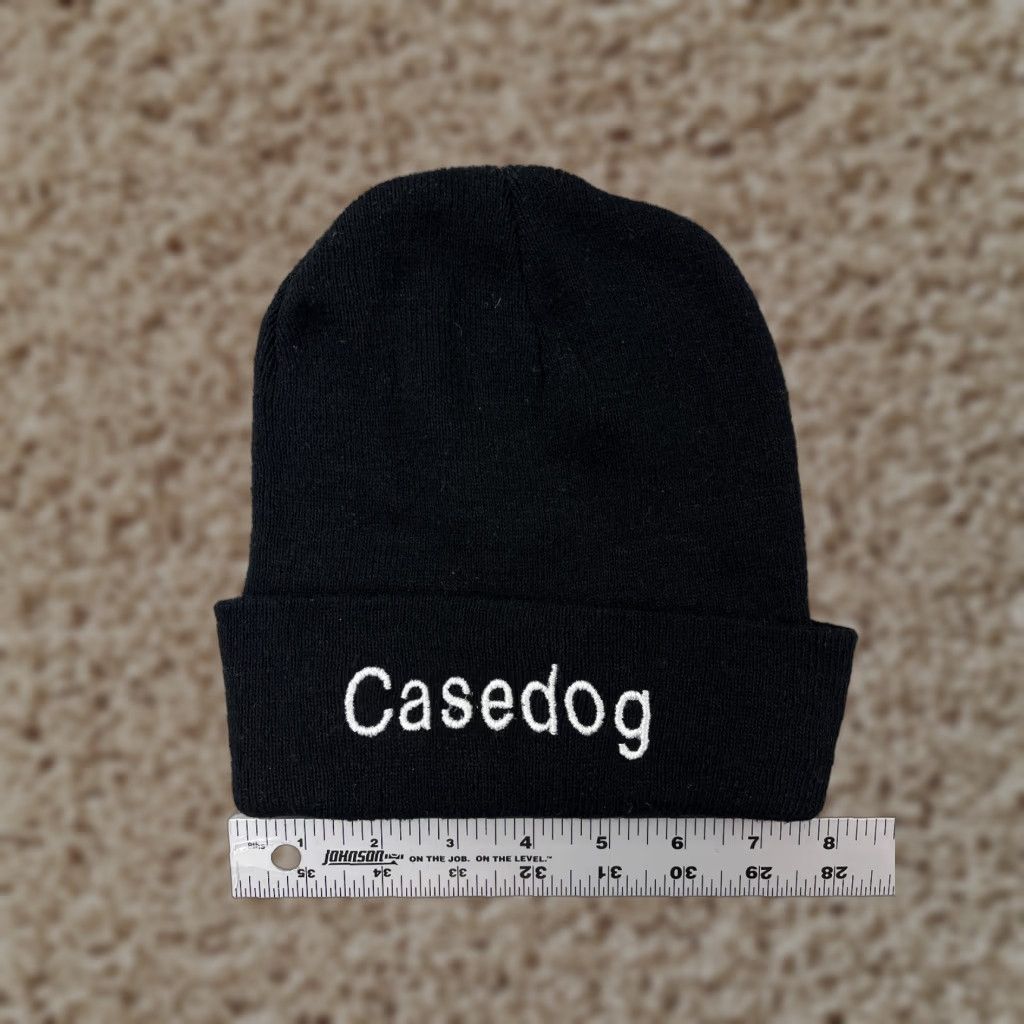Vintage Casedog Beanie Toque Black One Size Adult Knit Polyester Blend Unisex Skate Hat/Beanie Mens Womens Teens Boys Girls Outdoor Casual Size ONE SIZE - 1 Thumbnail