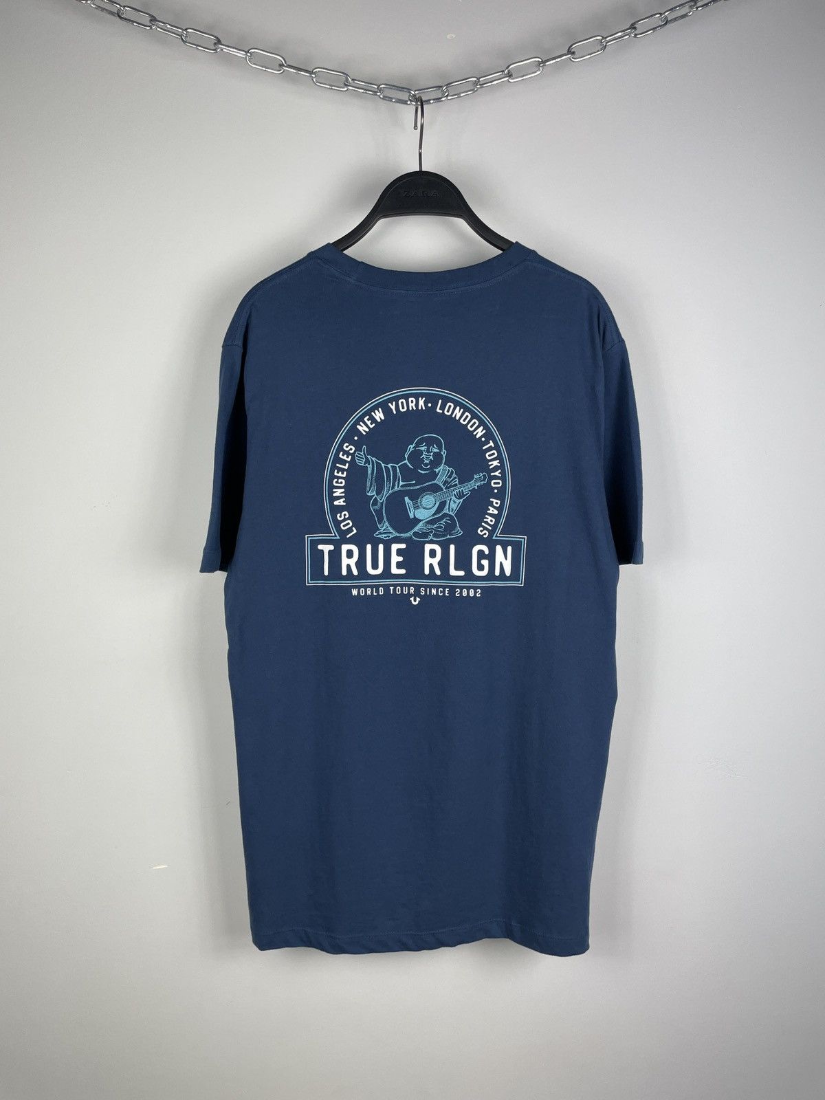 True Religion × Vintage True Religion Buddha Big Logo T-shirt Size US L / EU 52-54 / 3 - 1 Thumbnail