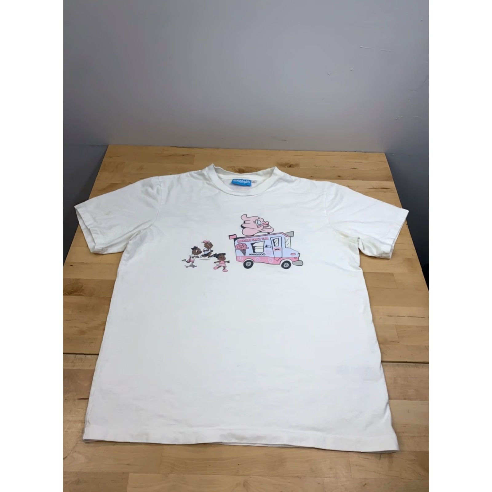Vintage Ice Cream Crenshaw Skate Club Shirt Mens M White Crew Neck Y2K 12161 Size US M / EU 48-50 / 2 - 2 Thumbnail