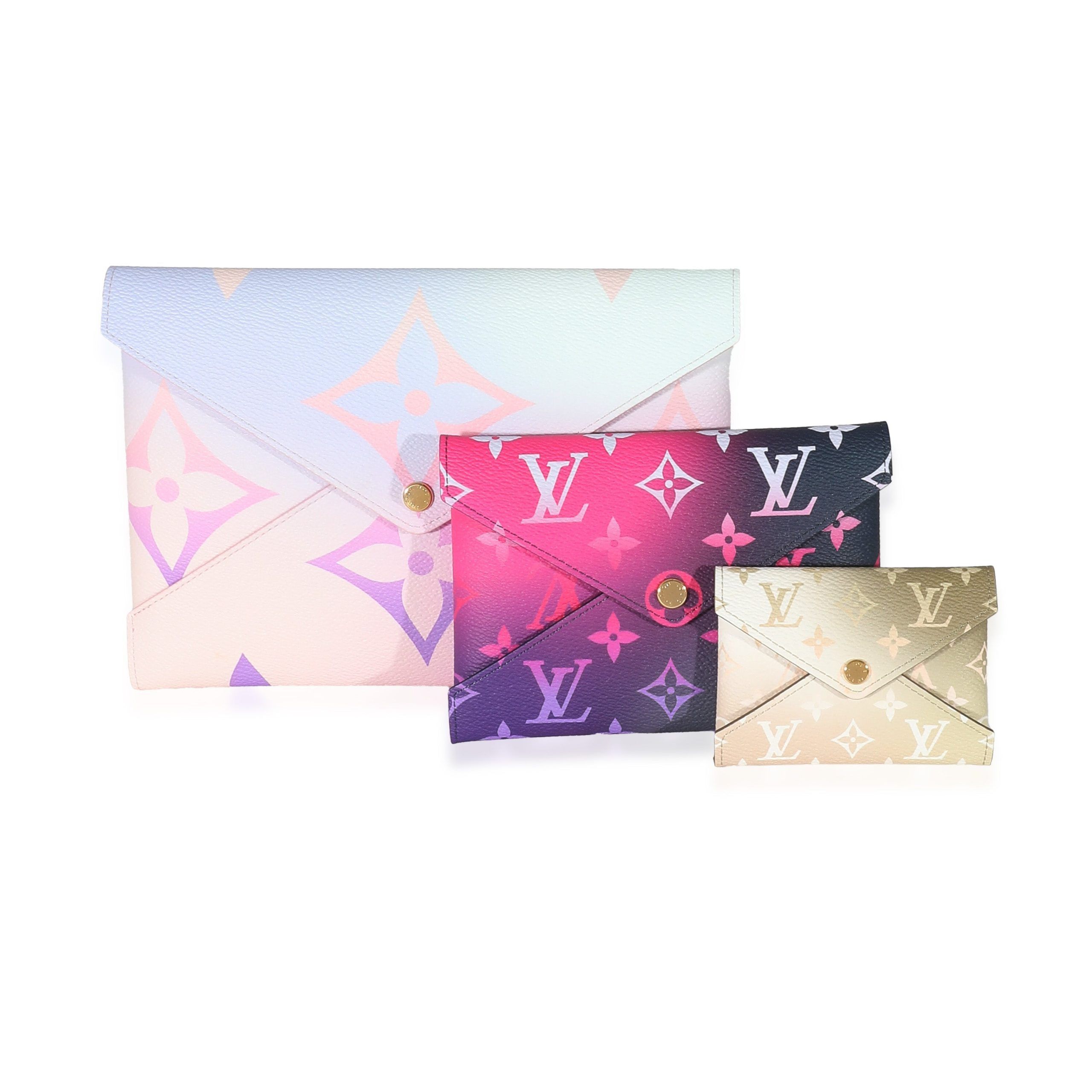 image of Louis Vuitton Sunrise Pastel Monogram Giant Spring In The City Canvas Kirigami in Pink, Women's