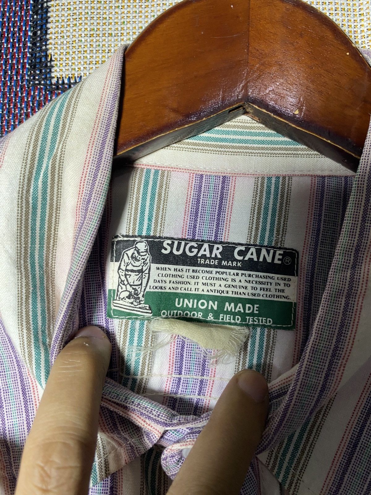 Sugar Cane Sugarcane Union Made Toyo Enterprise Vintage Japanese Size US L / EU 52-54 / 3 - 5 Thumbnail