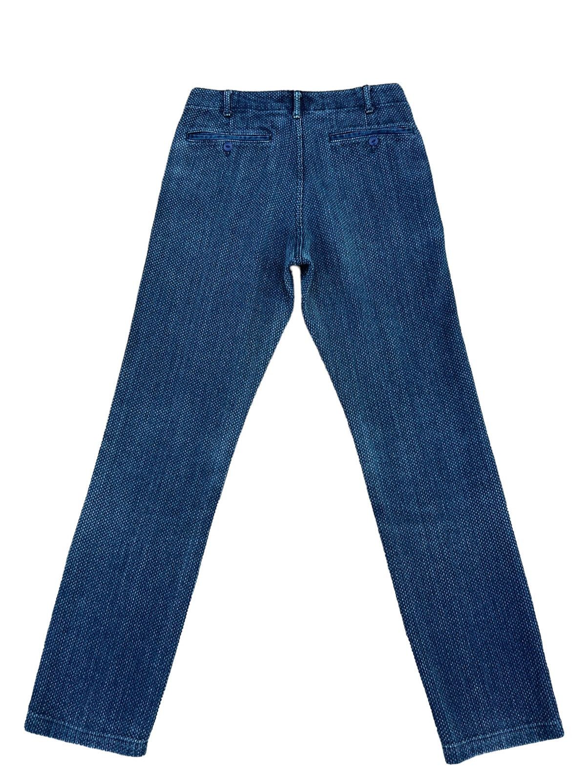 Indigo Blue Trick Japan Fade Indigo Kendo Sashiko Chinos Pant Size US 29 - 12 Thumbnail