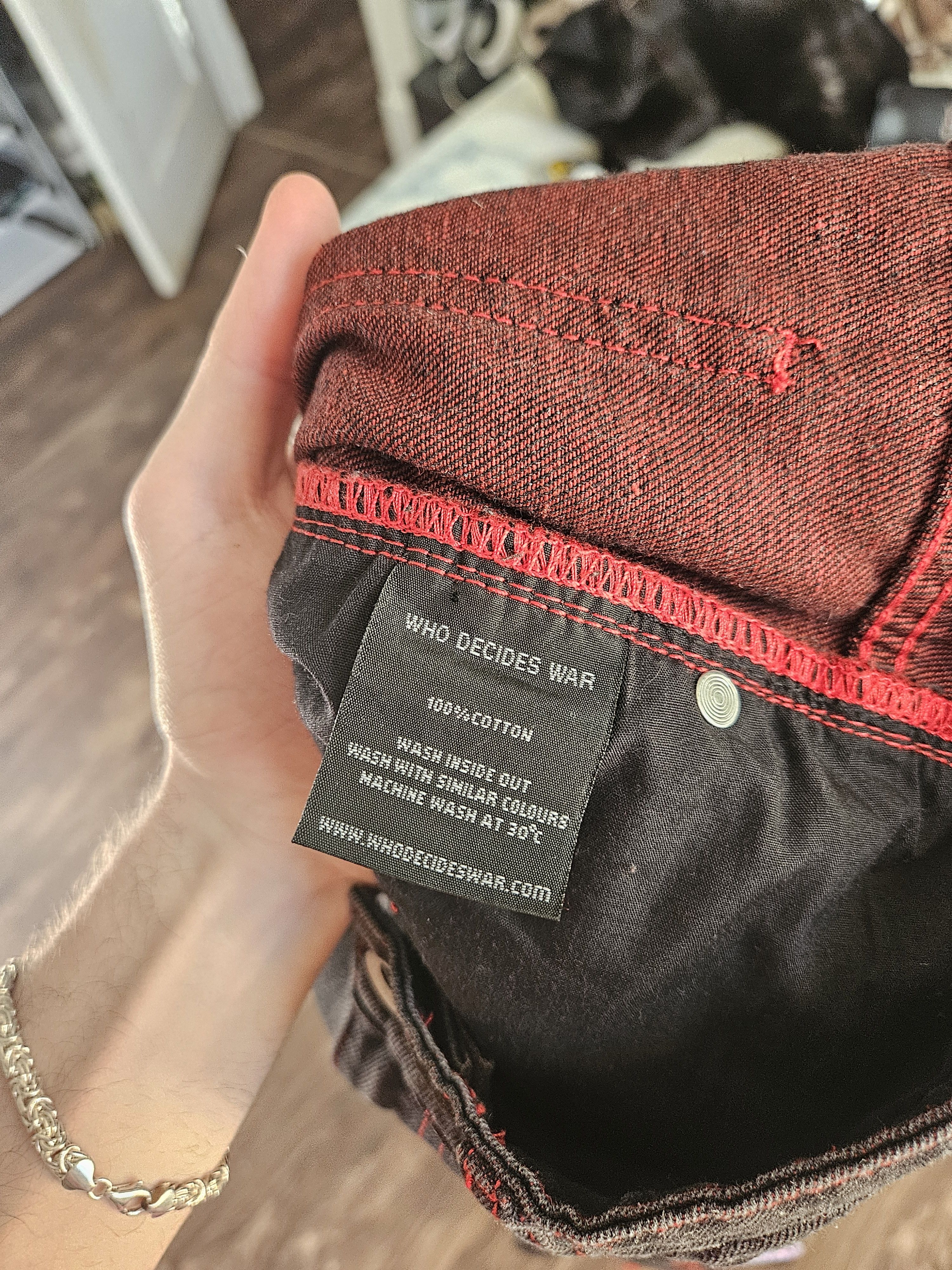 Who Decides War Who Decides War Mrdr Brvdo Crimson Fusion Denim Jeans Size US 30 / EU 46 - 12 Thumbnail