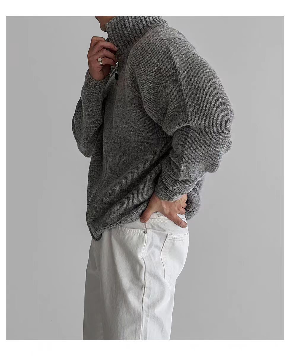 Japanese Brand Vintage Gray Casual Knit Sweater Lapel Jacket Coat Size US M / EU 48-50 / 2 - 4 Thumbnail
