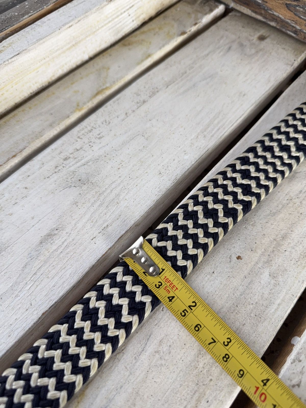 Andersons Anderson’s Braided Leather Belt 95 Dark Brown Made in Italy Size ONE SIZE - 18 Thumbnail