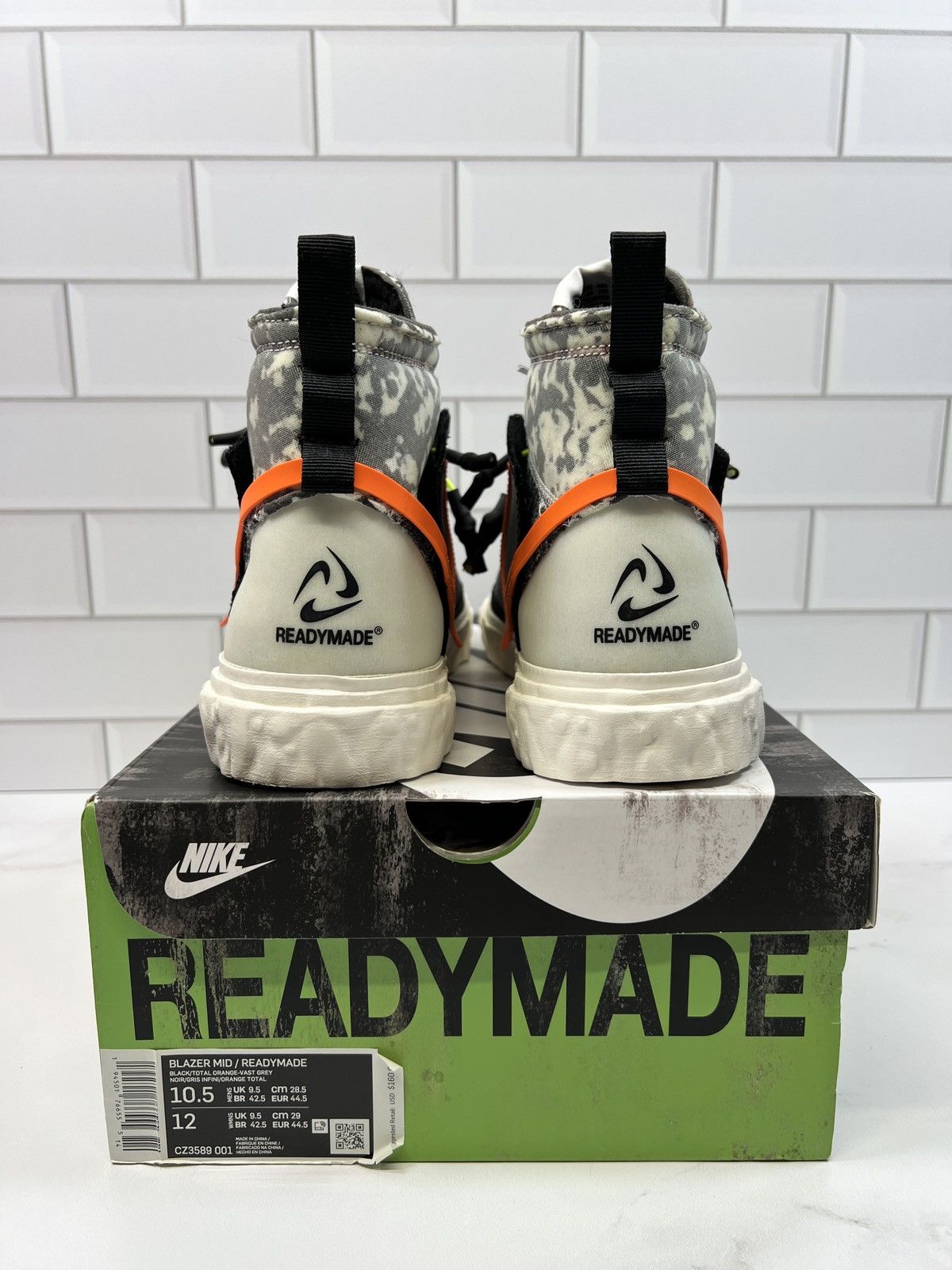 Nike Nike Readymade Readymades Blazer Mid Top Black Camo Sneakers Size US 10.5 / EU 43-44 - 3 Thumbnail