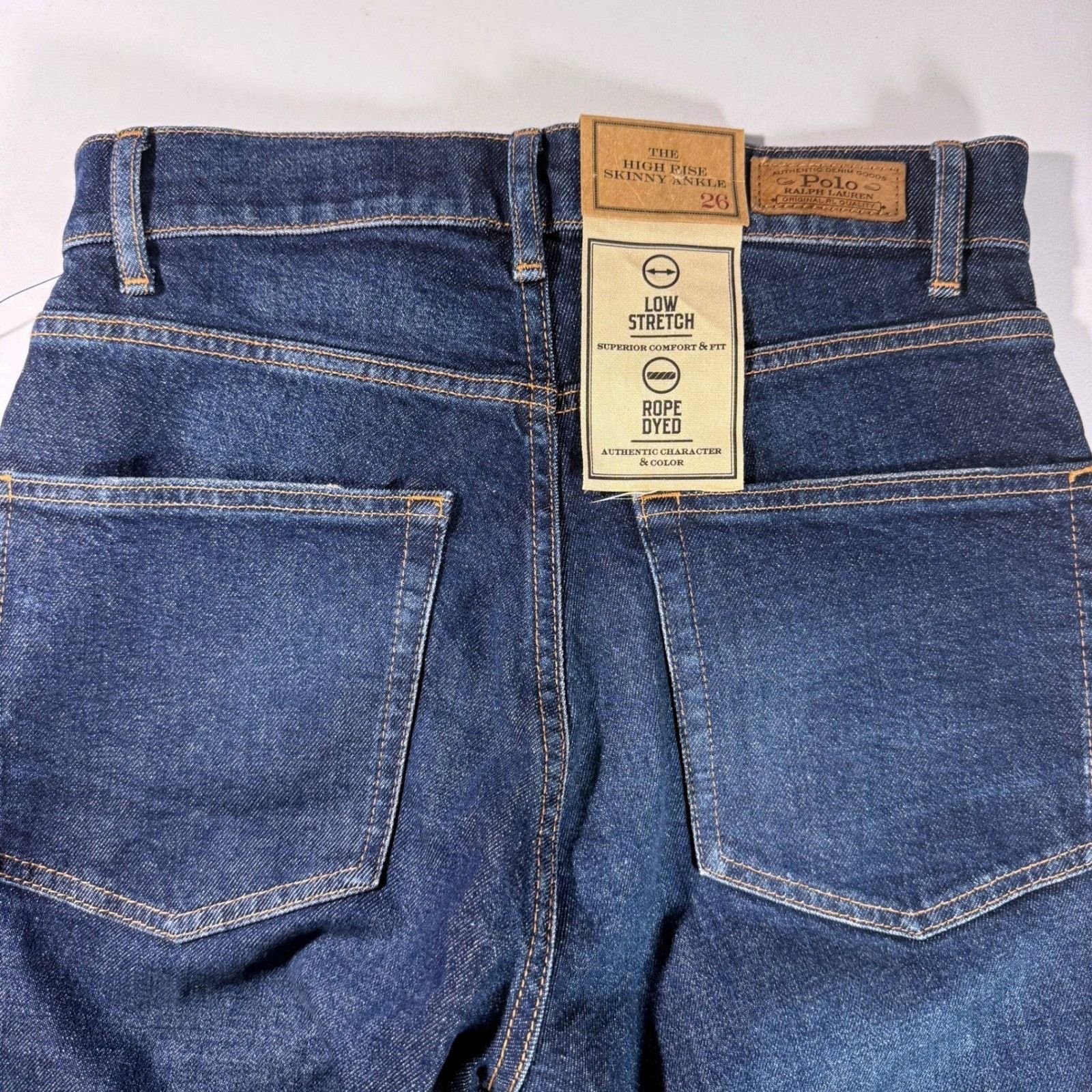 Polo Ralph Lauren Polo Ralph Lauren High Rise Skinny Jeans Dark Wash Size 26 Size 26" / US 2 / IT 38 - 5 Thumbnail